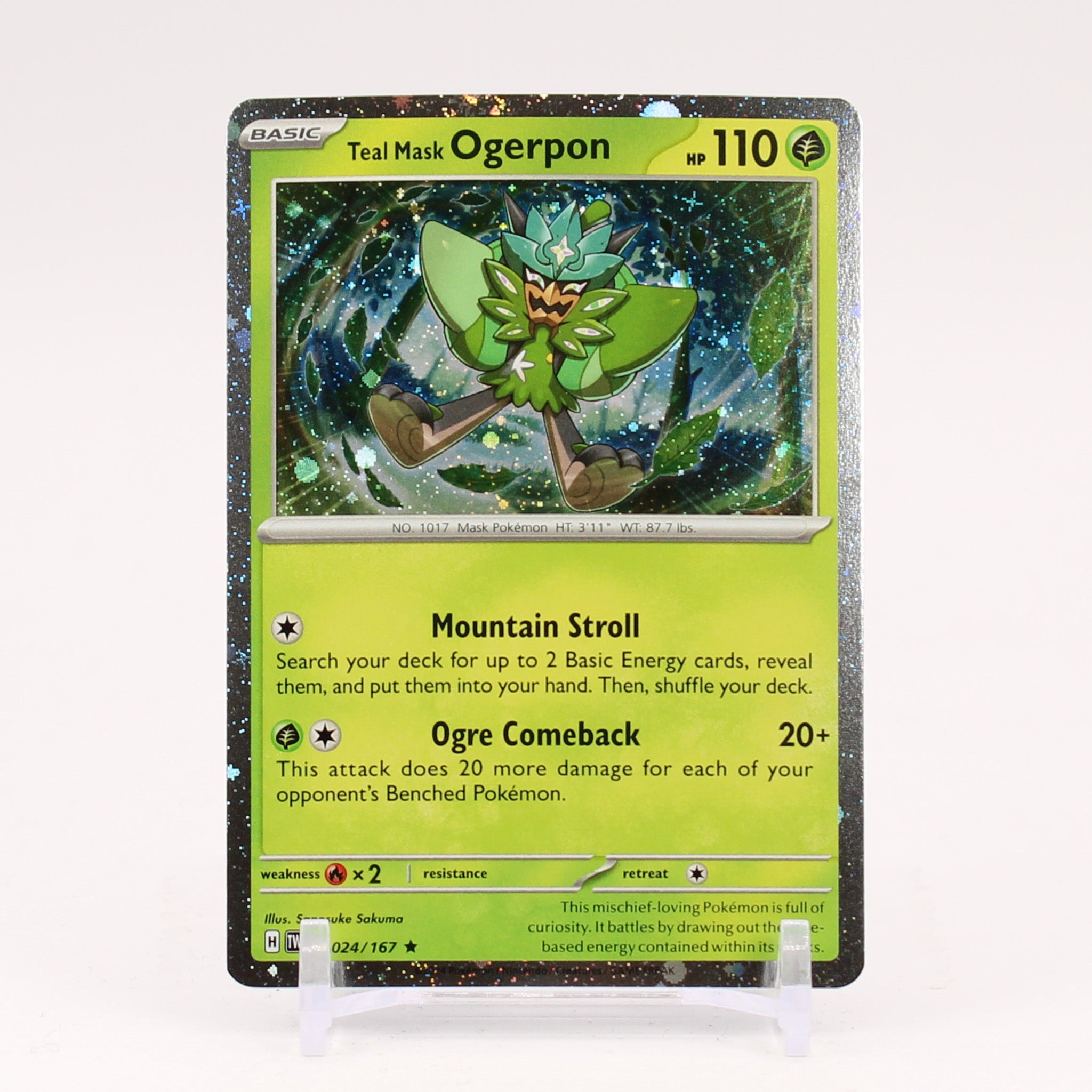 Teal Mask Ogerpon - Collection Box Promo Holo Pokemon - NM/MINT