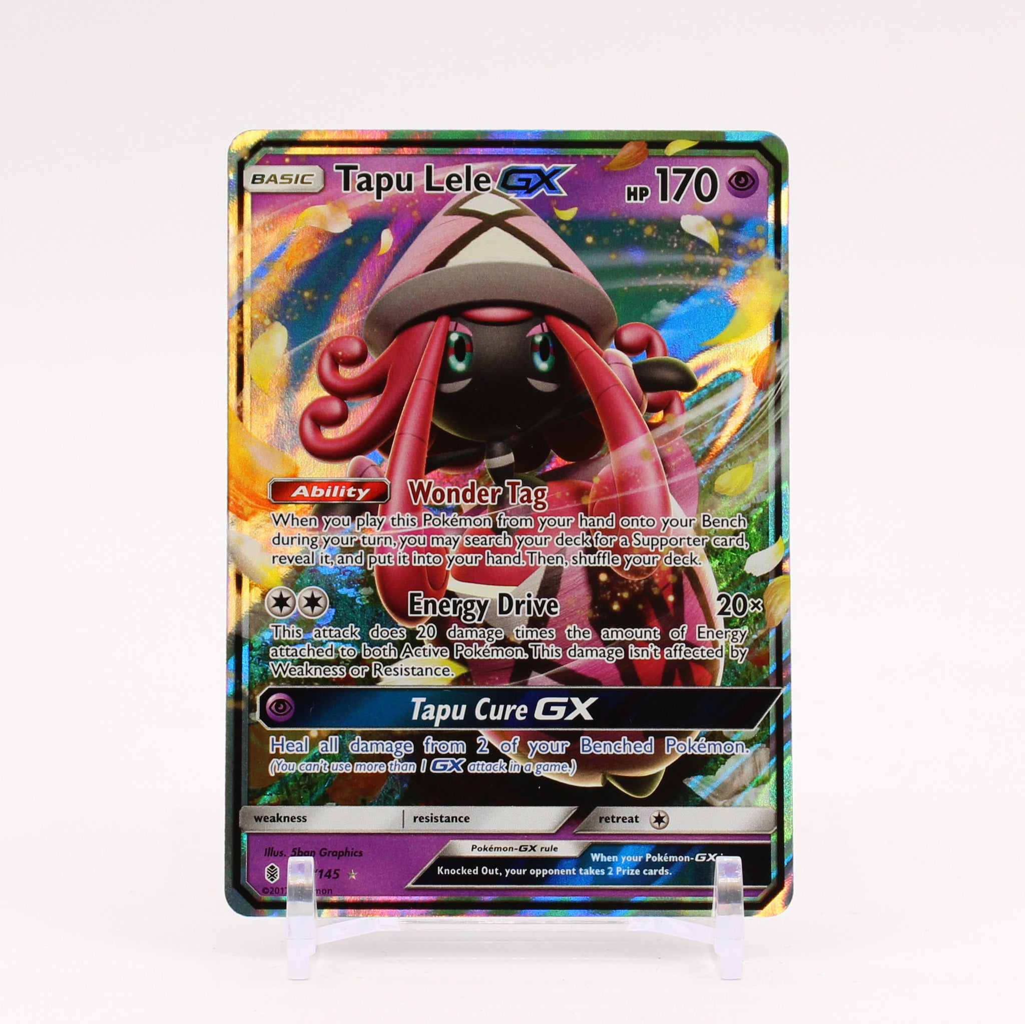 Tapu Lele GX - 60/145 Guardians Rising Ultra Rare Pokemon - NM/MINT