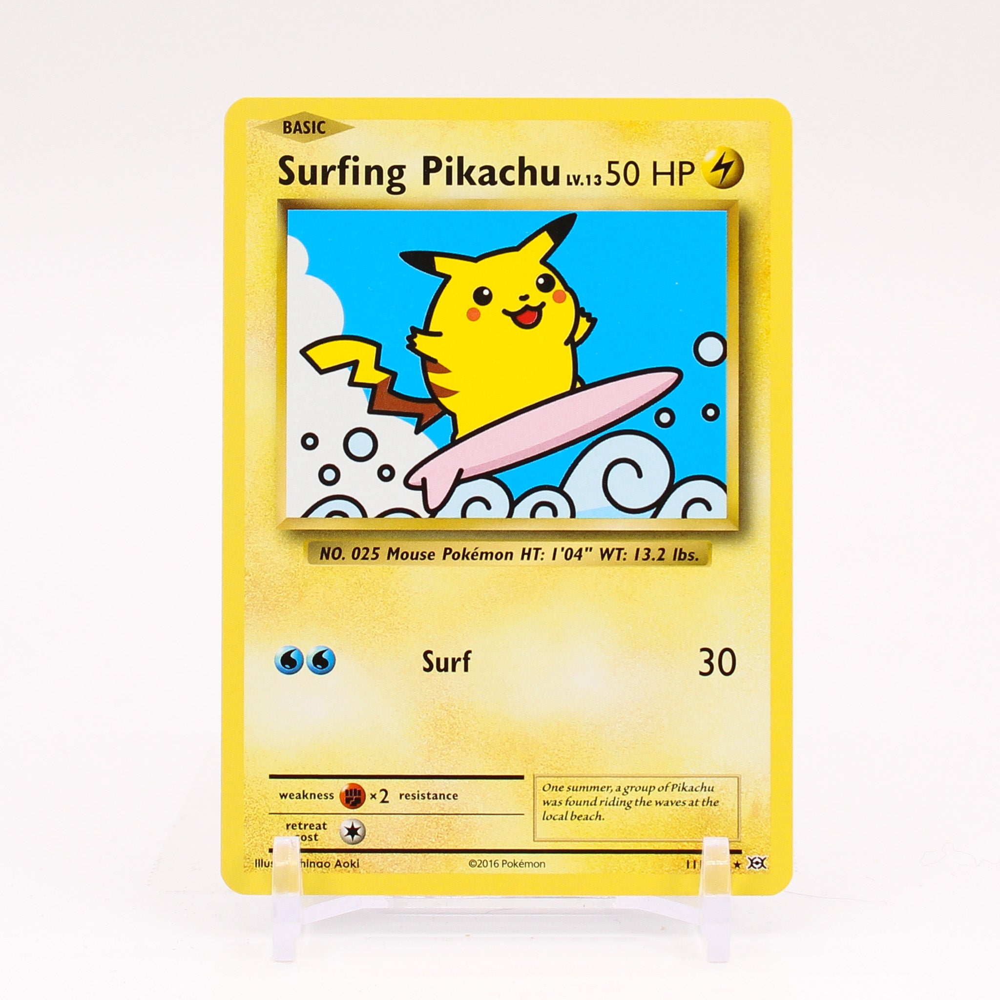 Surfing Pikachu - 111/108 Evolutions SECRET RARE Pokemon - NM/MINT