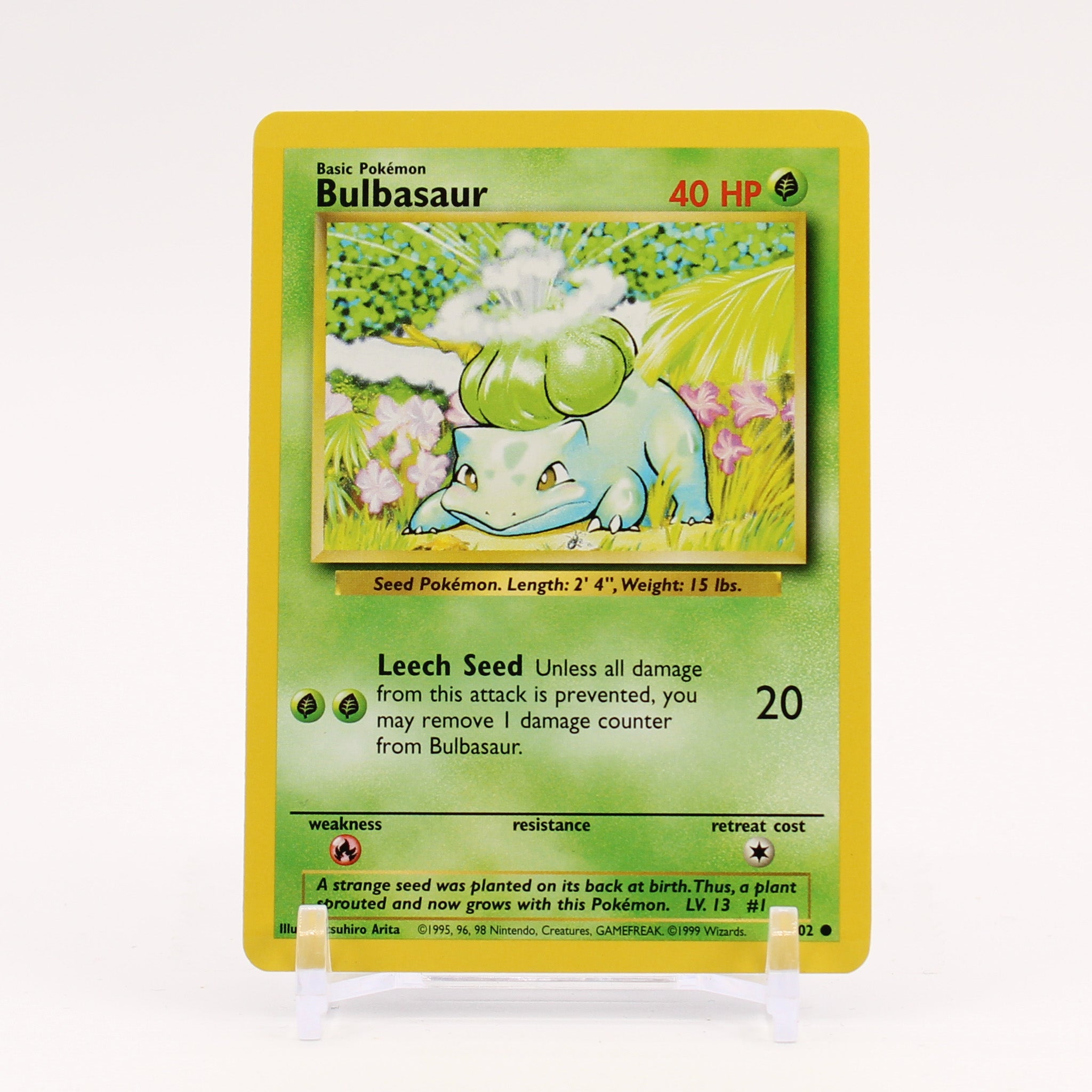 Bulbasaur - 44/102 Base Set Unlimited Pokemon - NM