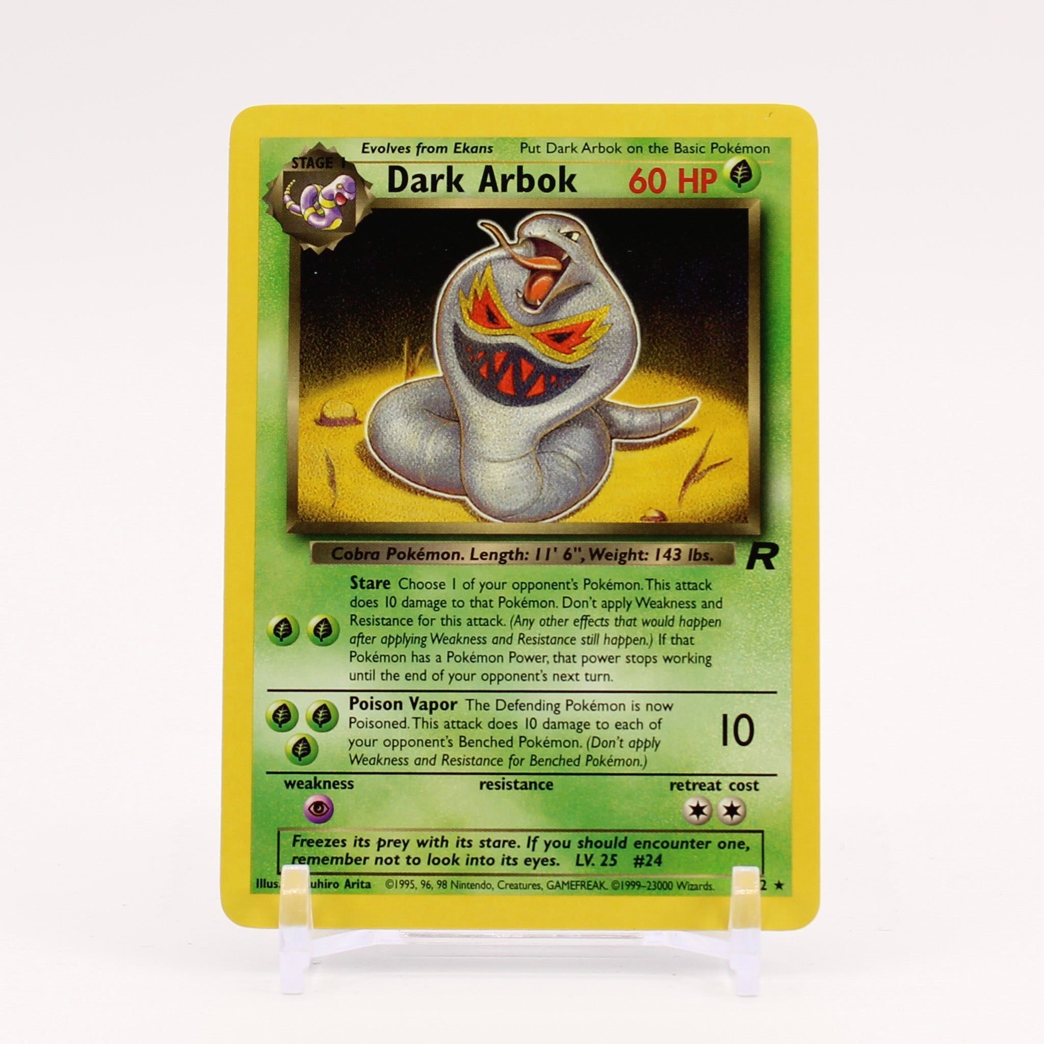 Dark Arbok - 19/82 Team Rocket Unlimited Rare Pokemon - NM