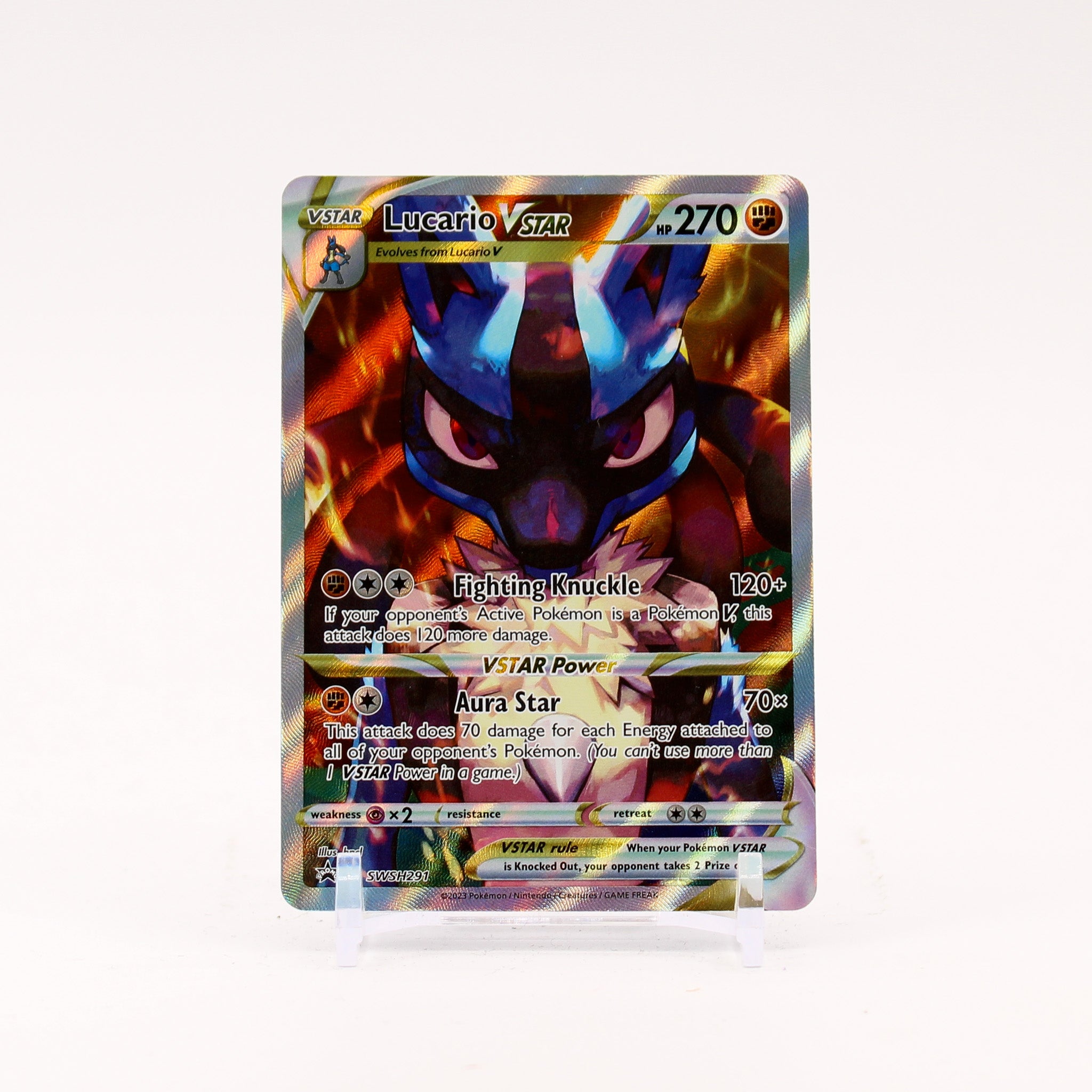Lucario Vstar - SWSH291 Crown Zenith ETB Promo Pokemon - NM