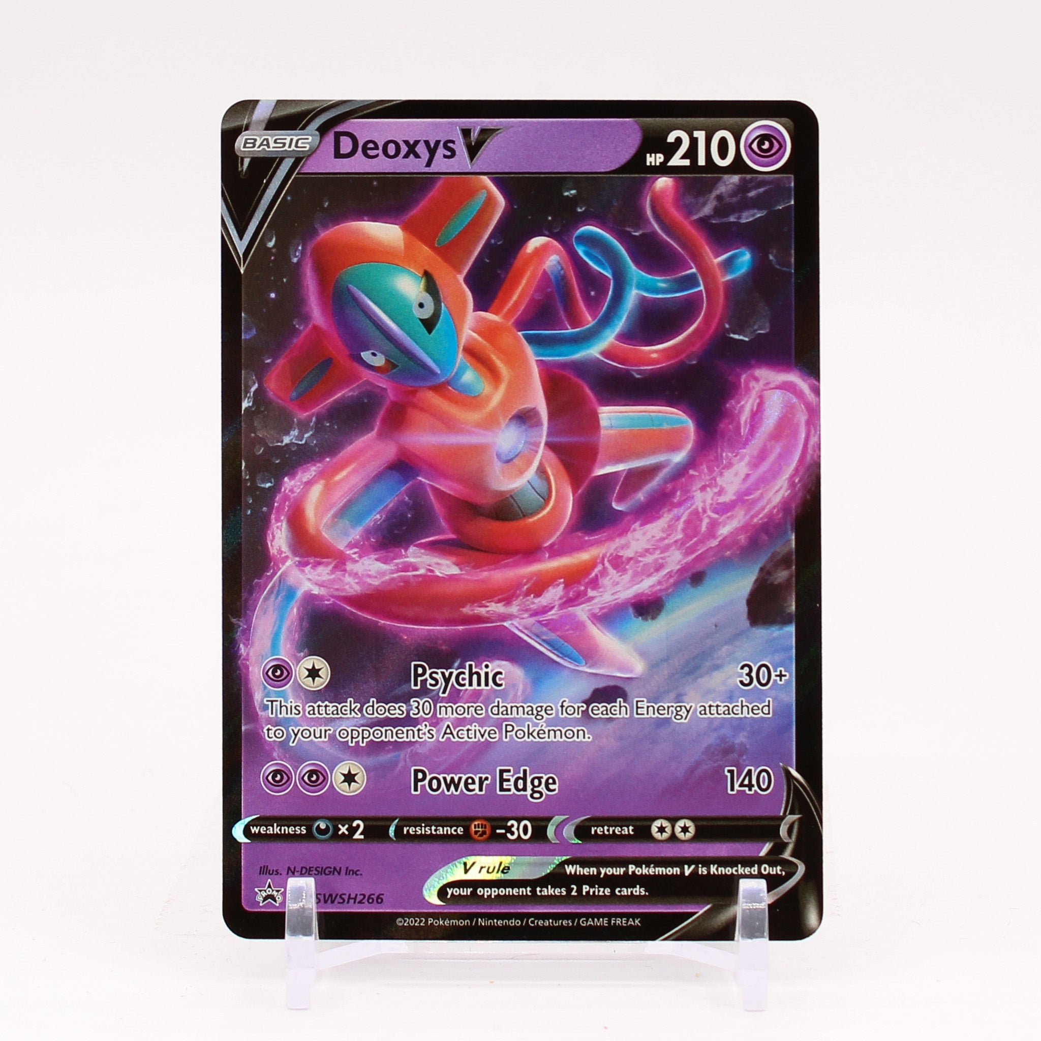 Deoxys V - SWSH266 Black Star Promo Pokemon - NM/MINT