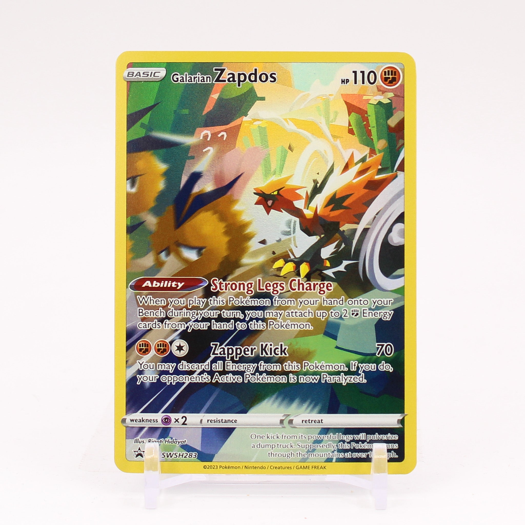 Galarian Zapdos - SWSH283 Crown Zenith Promo Pokemon - NM/MINT
