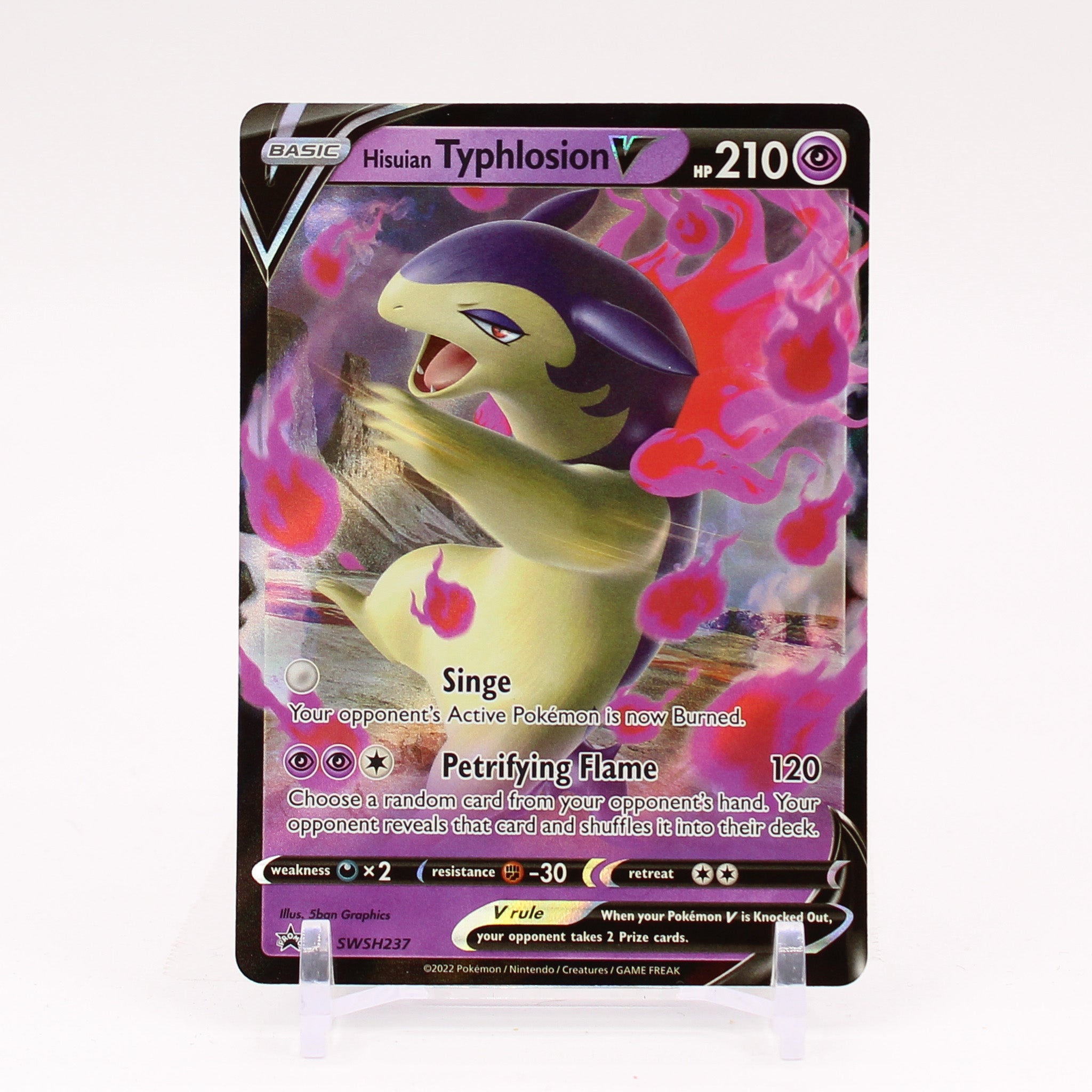 Hisuian Typhlosion V - SWSH237 Black Star Promo Pokemon - NM/MINT