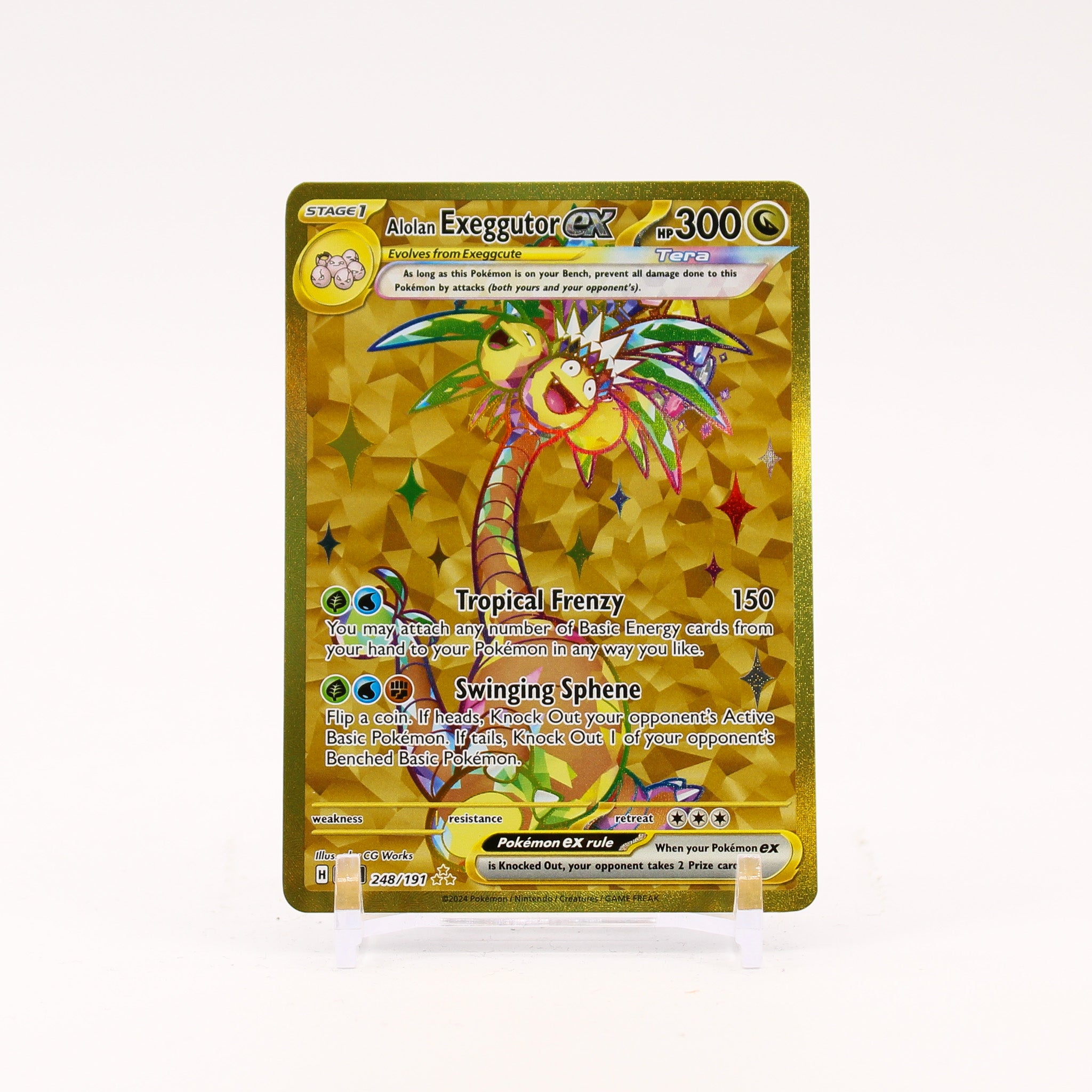 Alolan Exeggutor ex - 248/191 Surging Sparks Gold Pokemon - NM