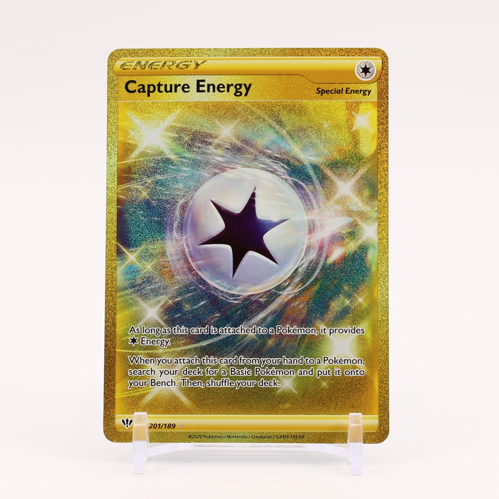 Capture Energy - 201/189 Darkness Ablaze Gold  - NM/MINT