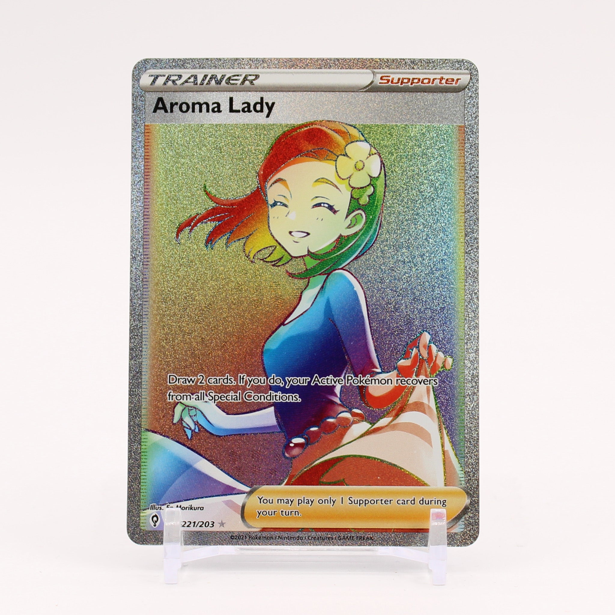 Aroma Lady - 221/203 Evolving Skies Rainbow Trainer - NM/MINT