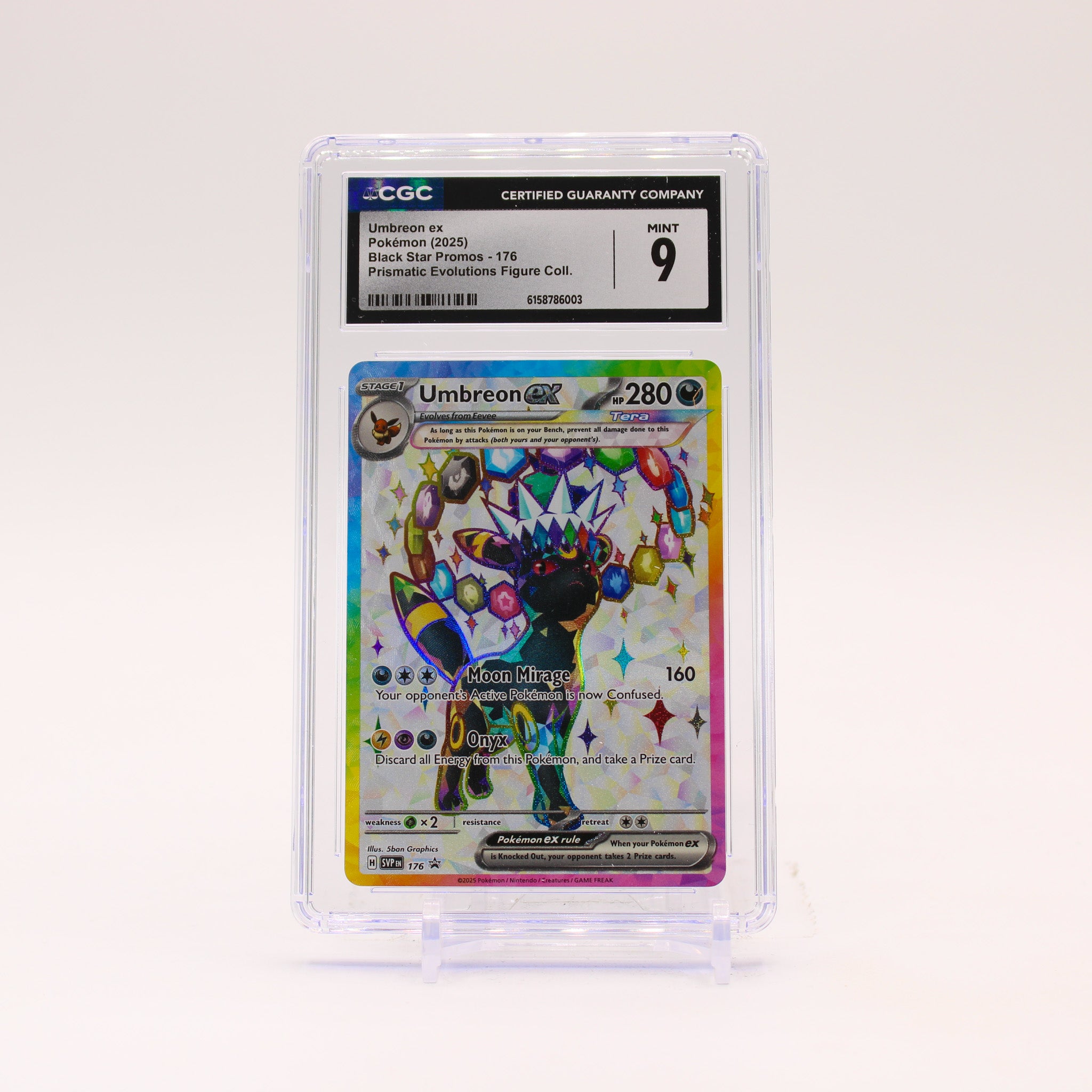 Umbreon ex - SVP176 CGC 9 Full Art Promo Pokemon - MINT