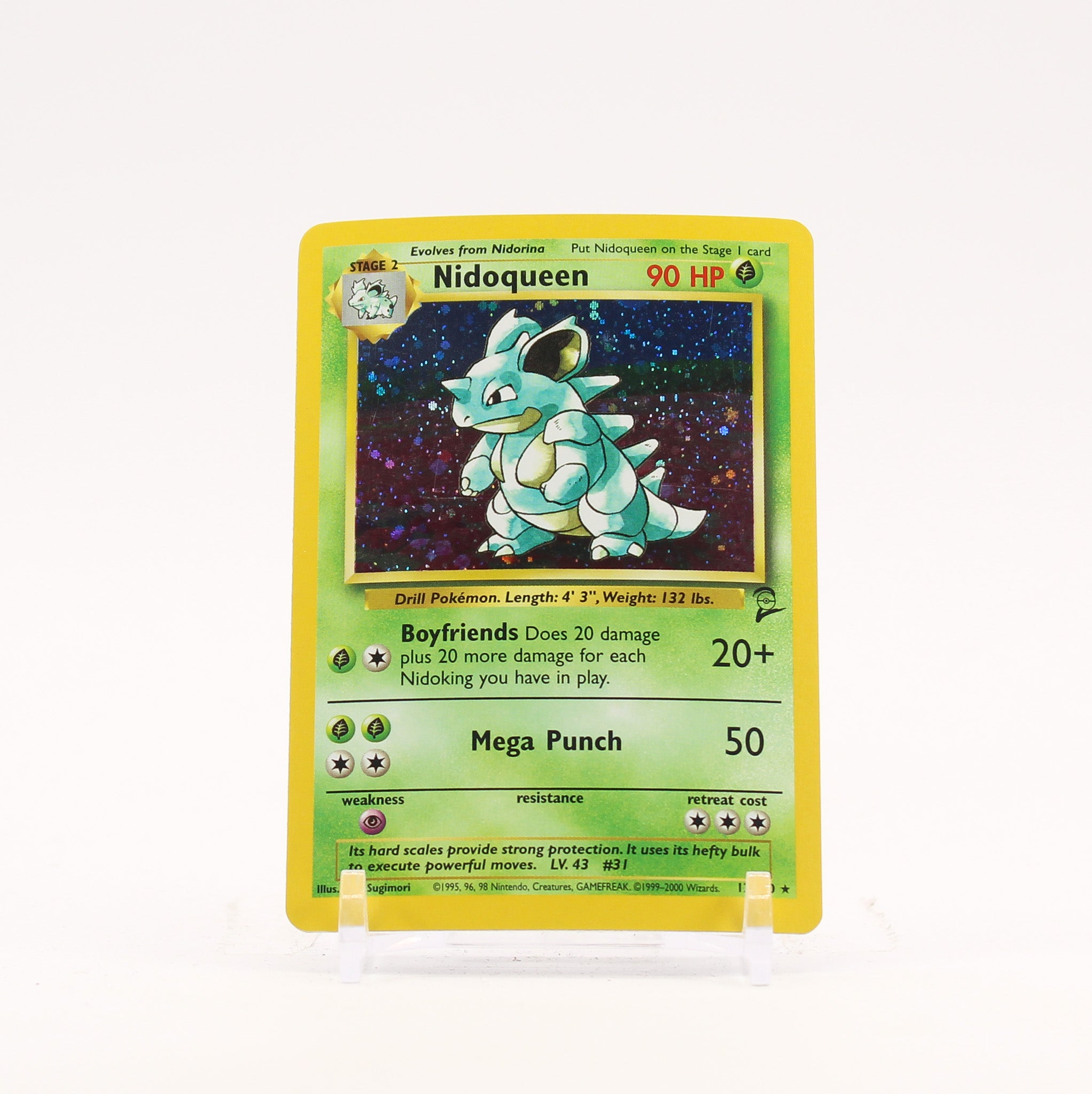 Nidoqueen - 12/130 Base Set 2 Holo Rare Pokemon - NM/LP