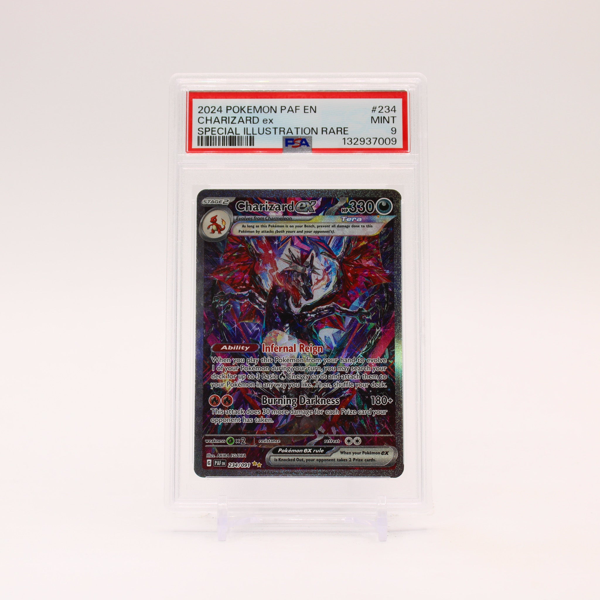 Charizard EX - 234/091 PSA 9 Paldean Fates Special Illustration Rare Pokemon - MINT