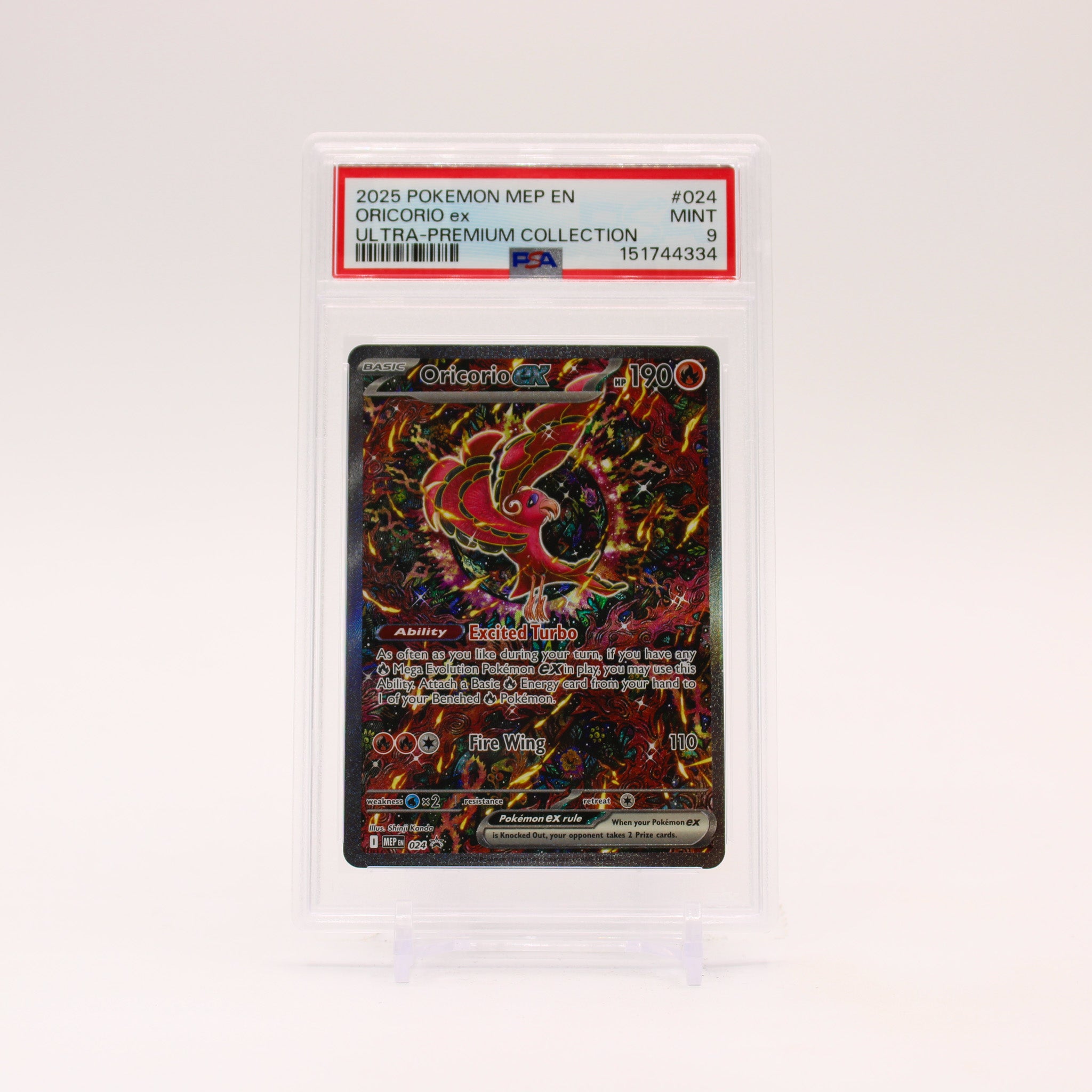 Oricorio EX - MEP024 PSA 9 UPC Promo Pokemon - MINT