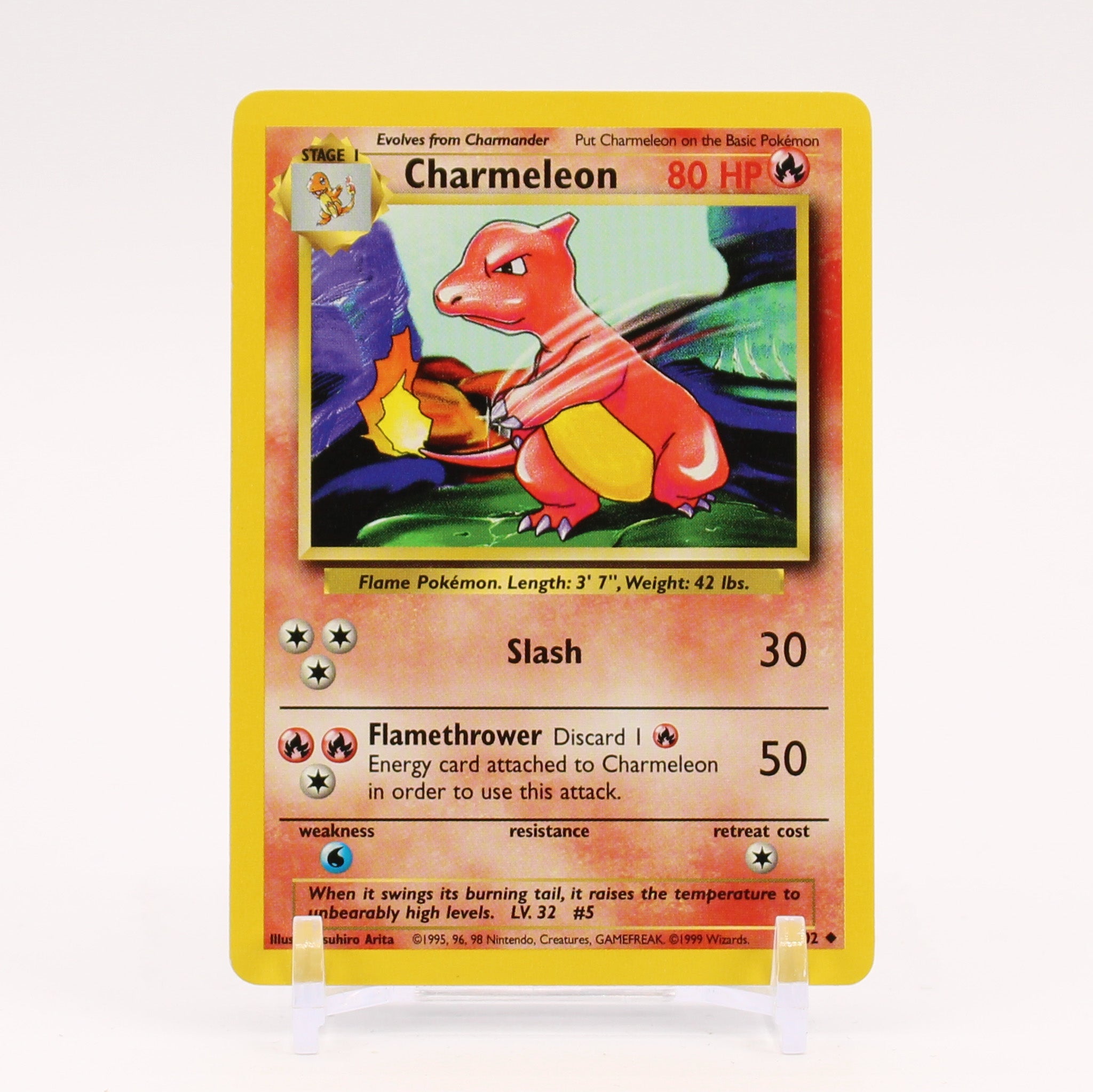 Charmeleon - 24/102 Base Set Unlimited Pokemon - NM