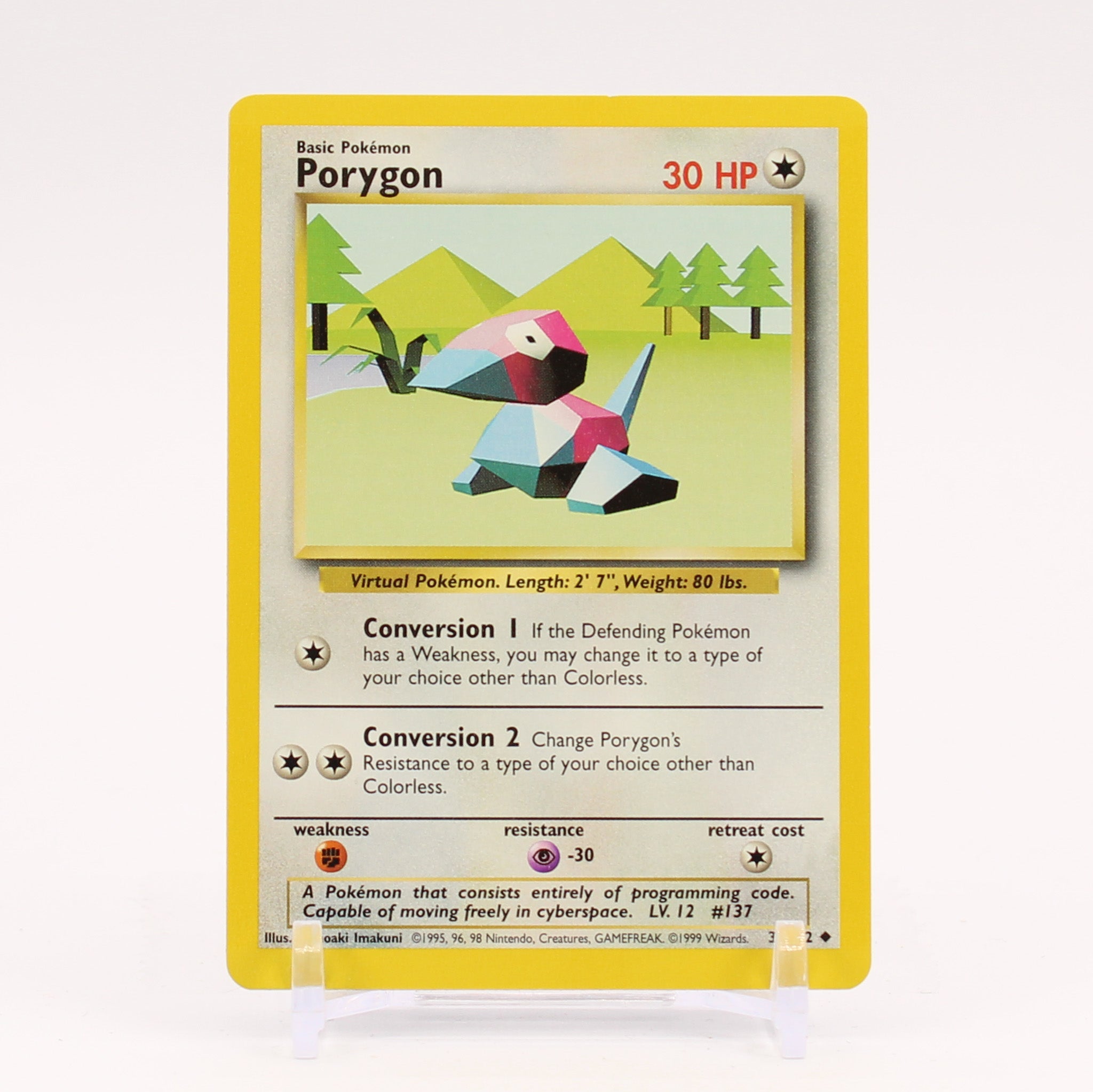 Porygon - 39/102 Base Set Unlimited Pokemon - NM