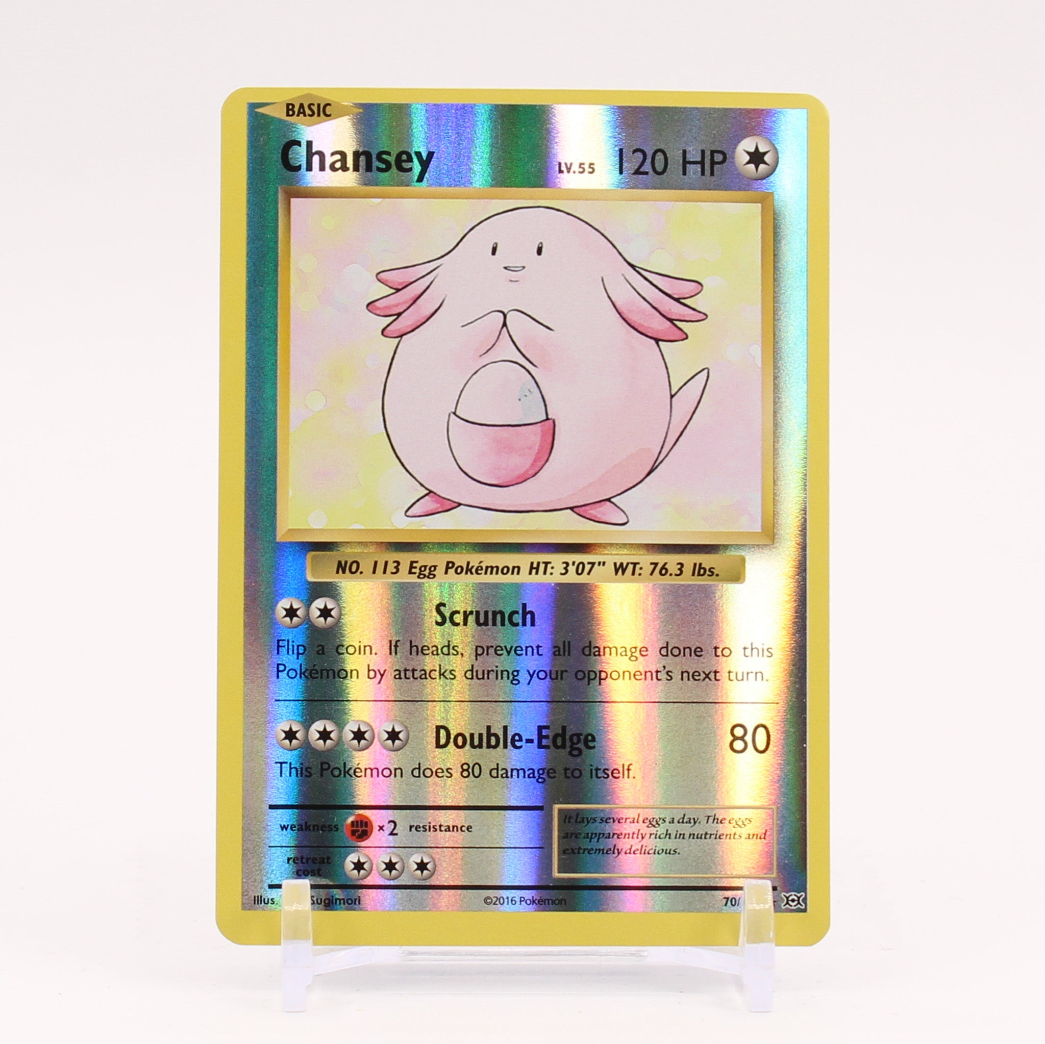 Chansey - 70/108 Evolutions Reverse Holo Rare Pokemon - NM