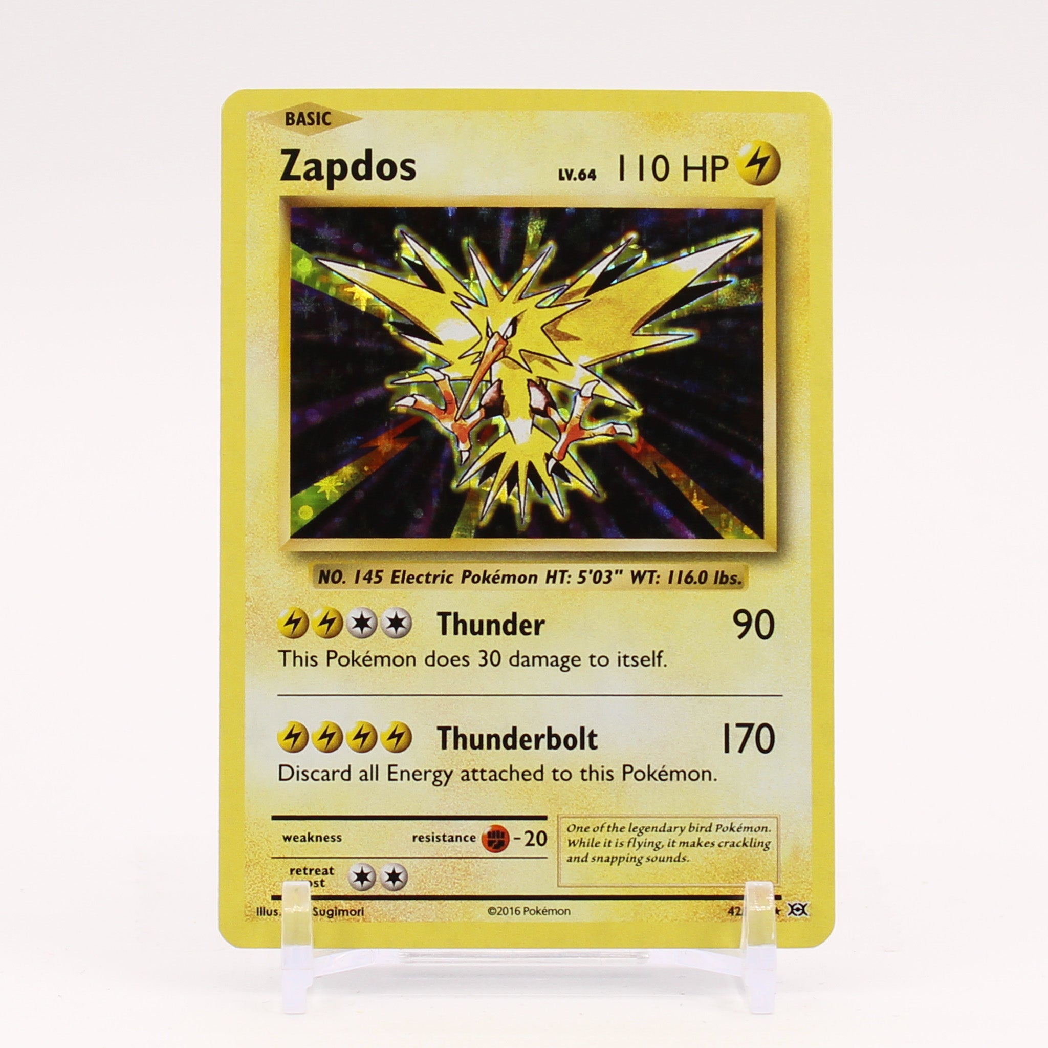 Zapdos - 42/108 Evolutions Holo Rare Pokemon - NM