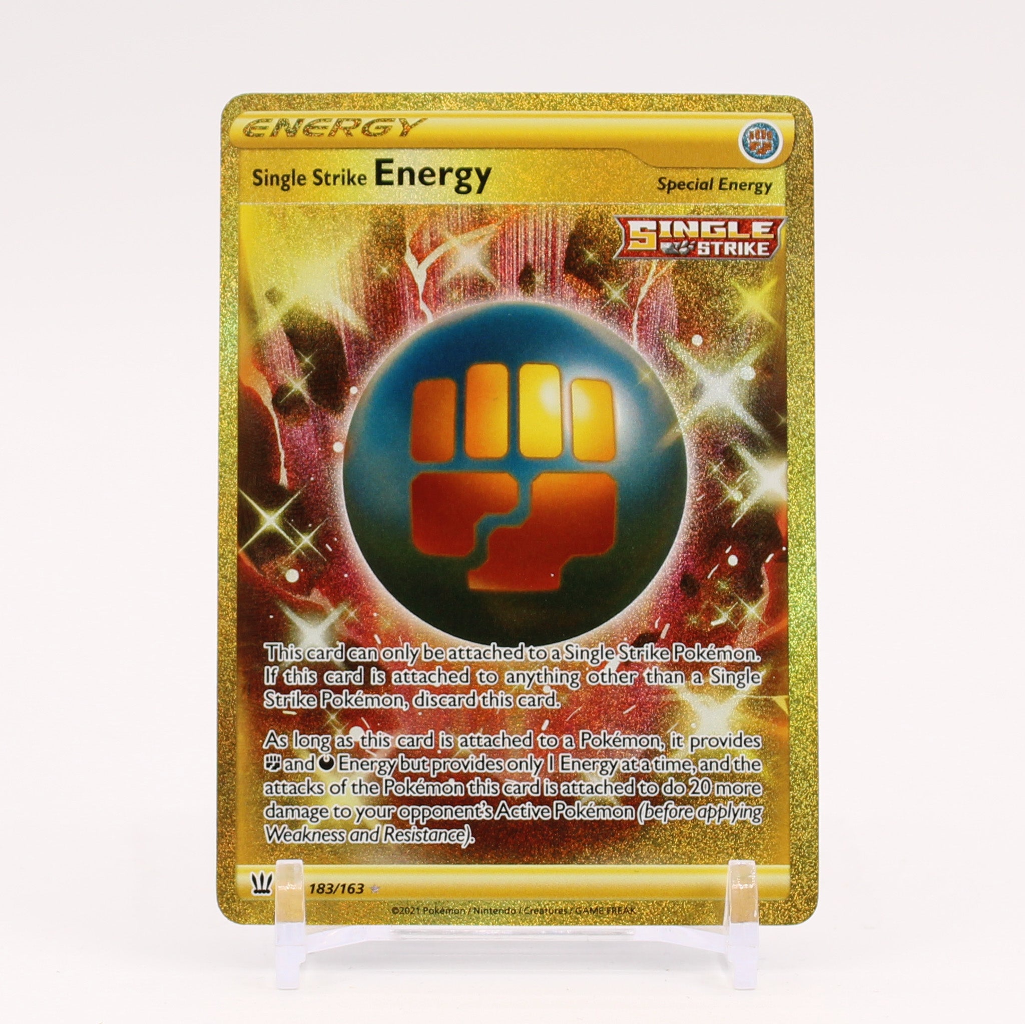 Single Strike Energy - 183/163 Battle Styles Gold - NM/MINT