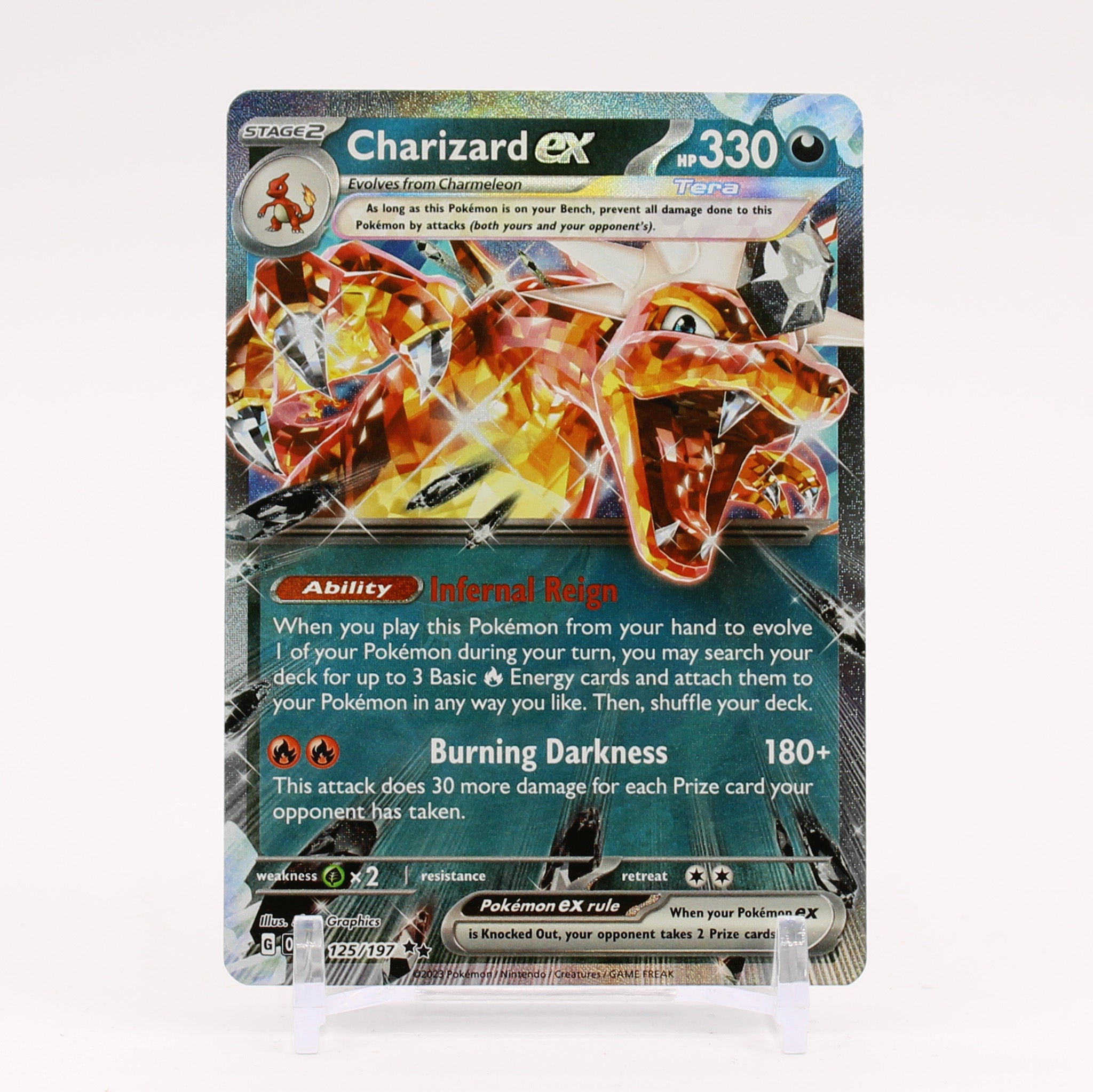 Charizard ex - 125/197 Obsidian Flames Double Rare Pokemon - NM/MINT