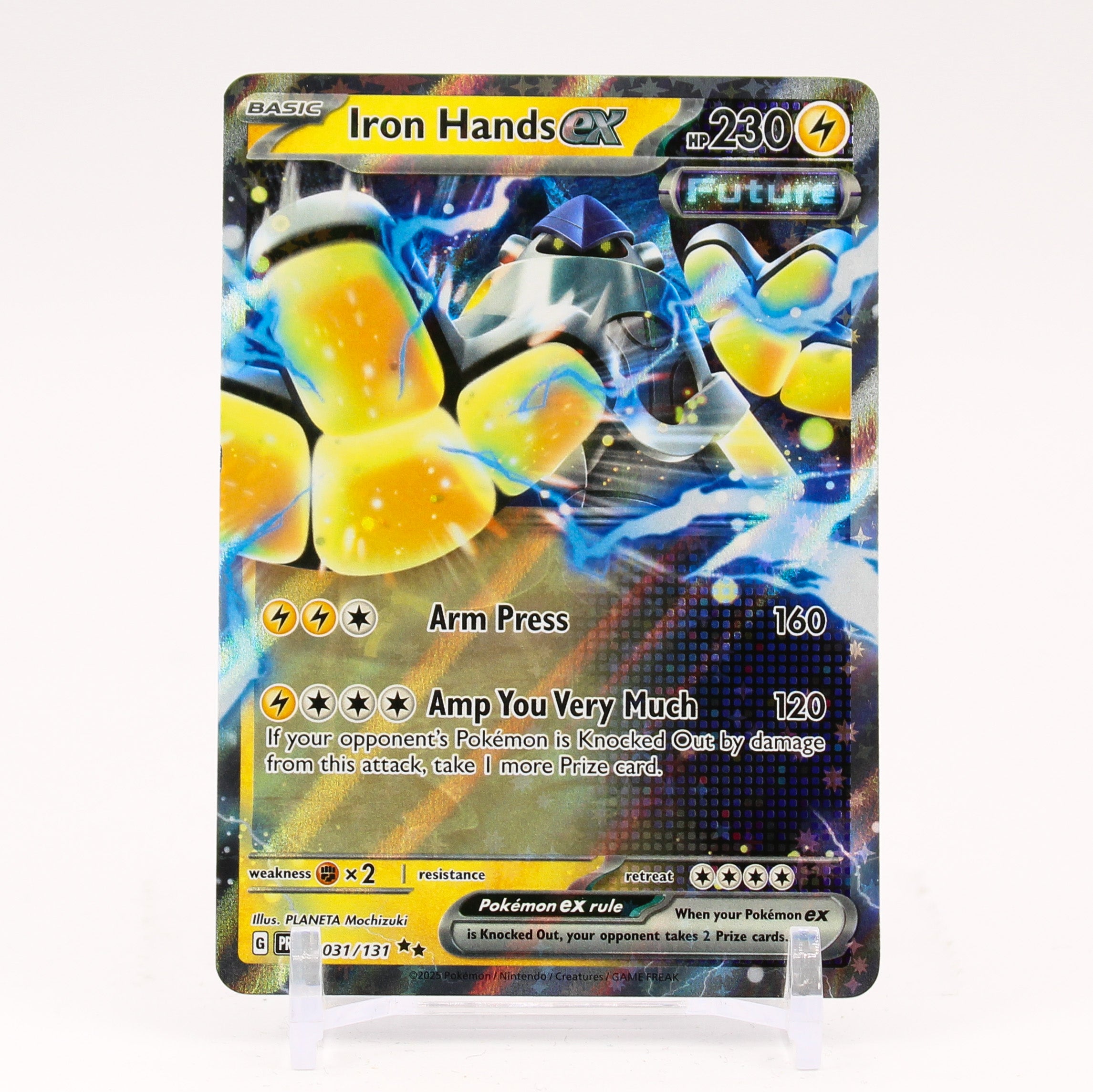 Iron Hands ex - 031/131 Prismatic Evolutions Double Rare Pokemon -	NM/MINT