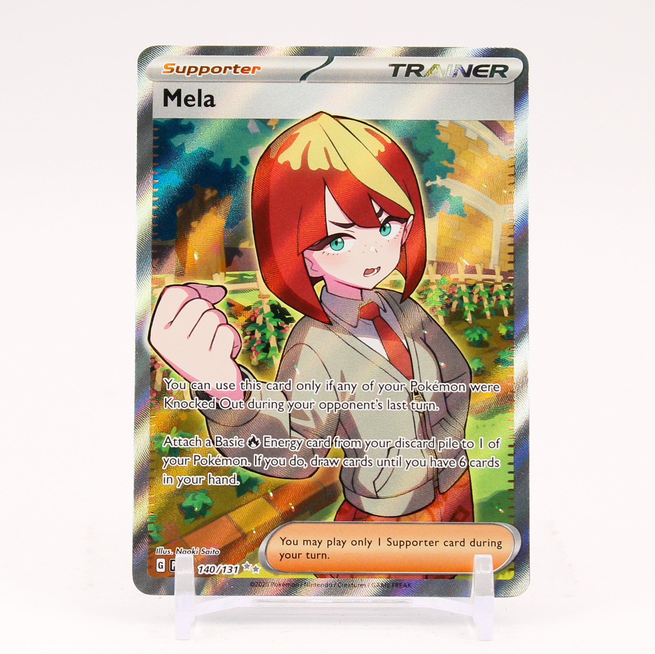 Mela - 140/131 Prismatic Evolutions Full Art Trainer - NM/MINT