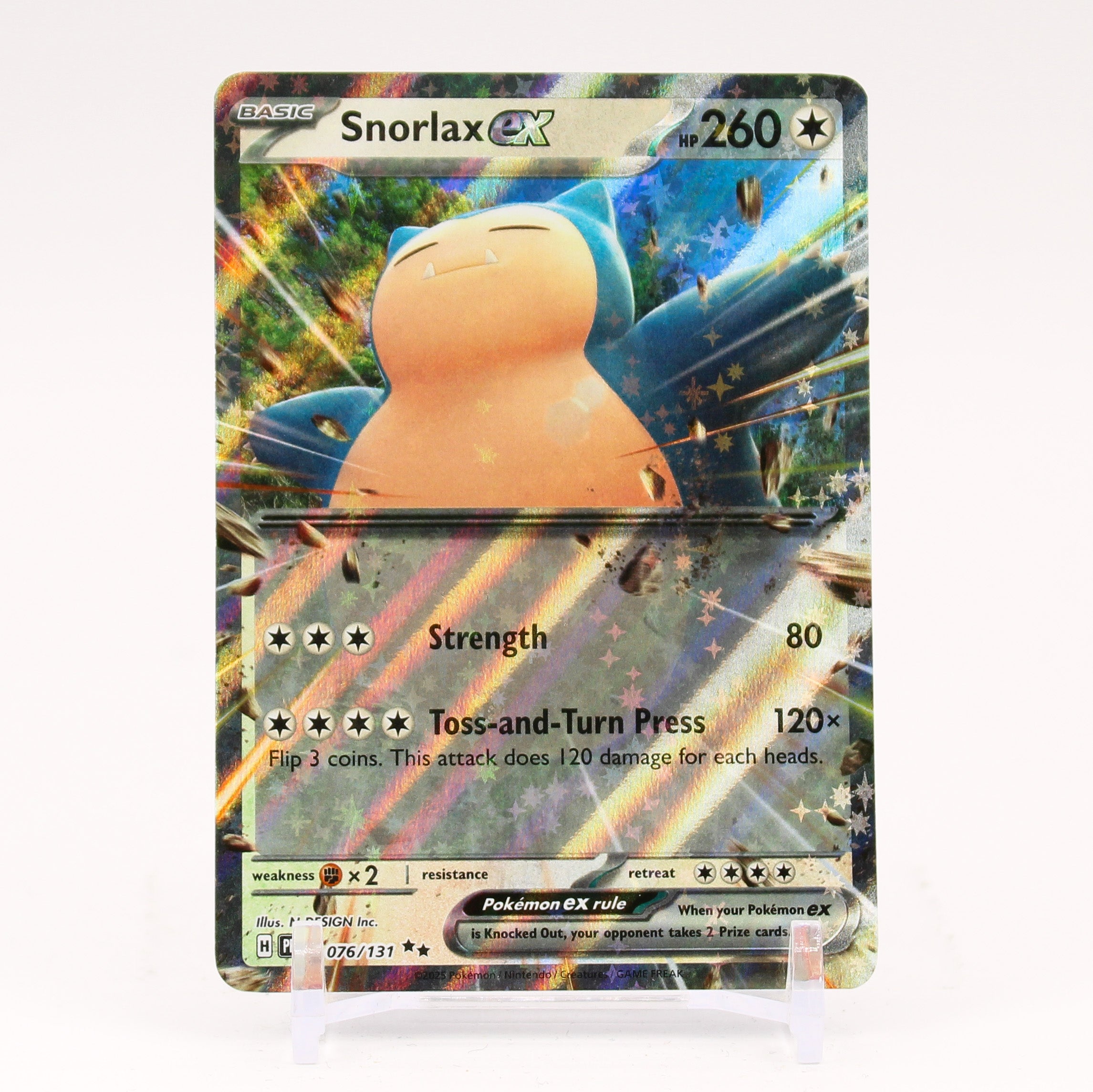 Snorlax ex - 076/131 Prismatic Evolutions Double Rare Pokemon - NM/MINT