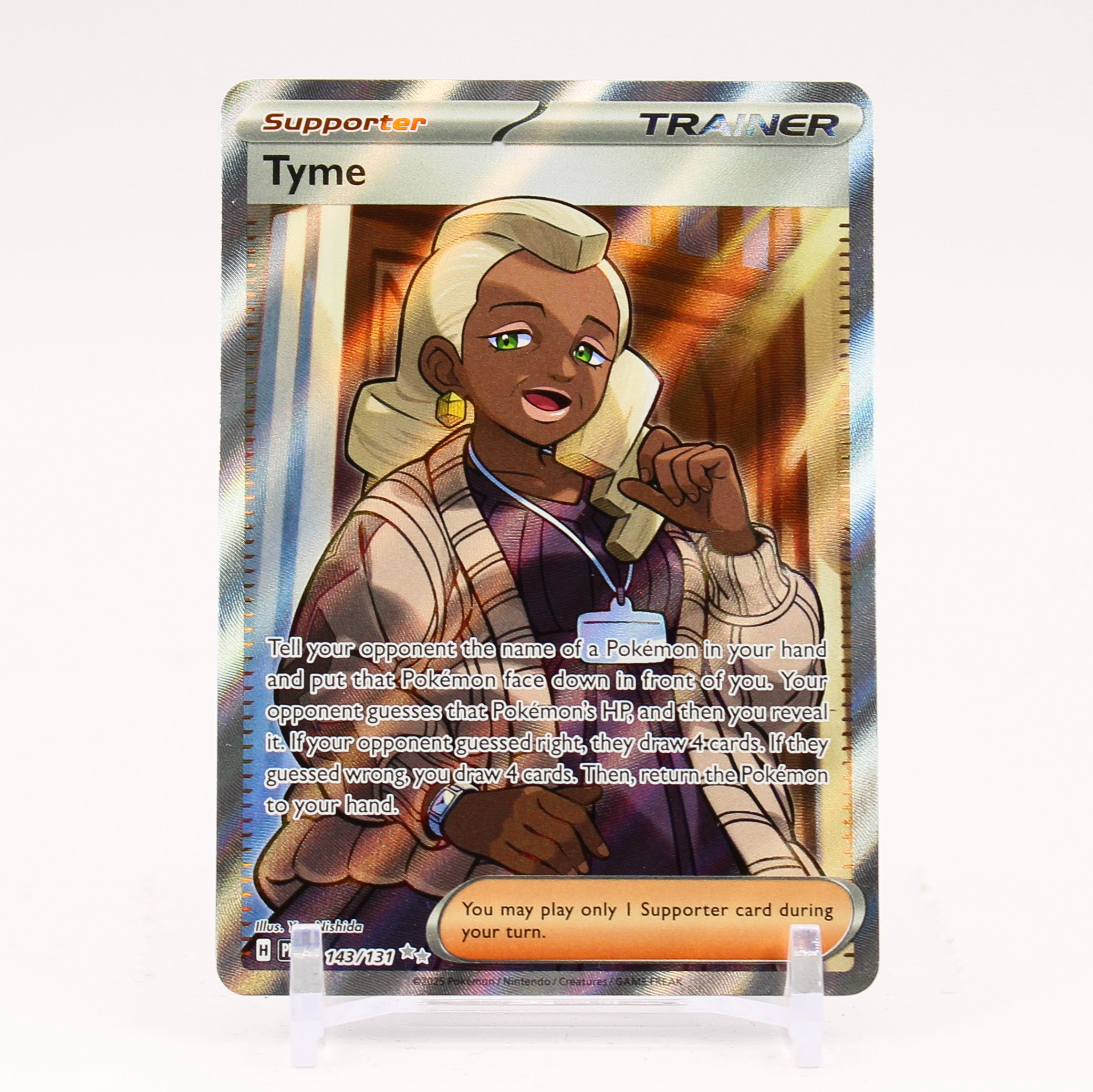 Tyme - 143/131 Prismatic Evolutions Full Art Trainer - NM/MINT