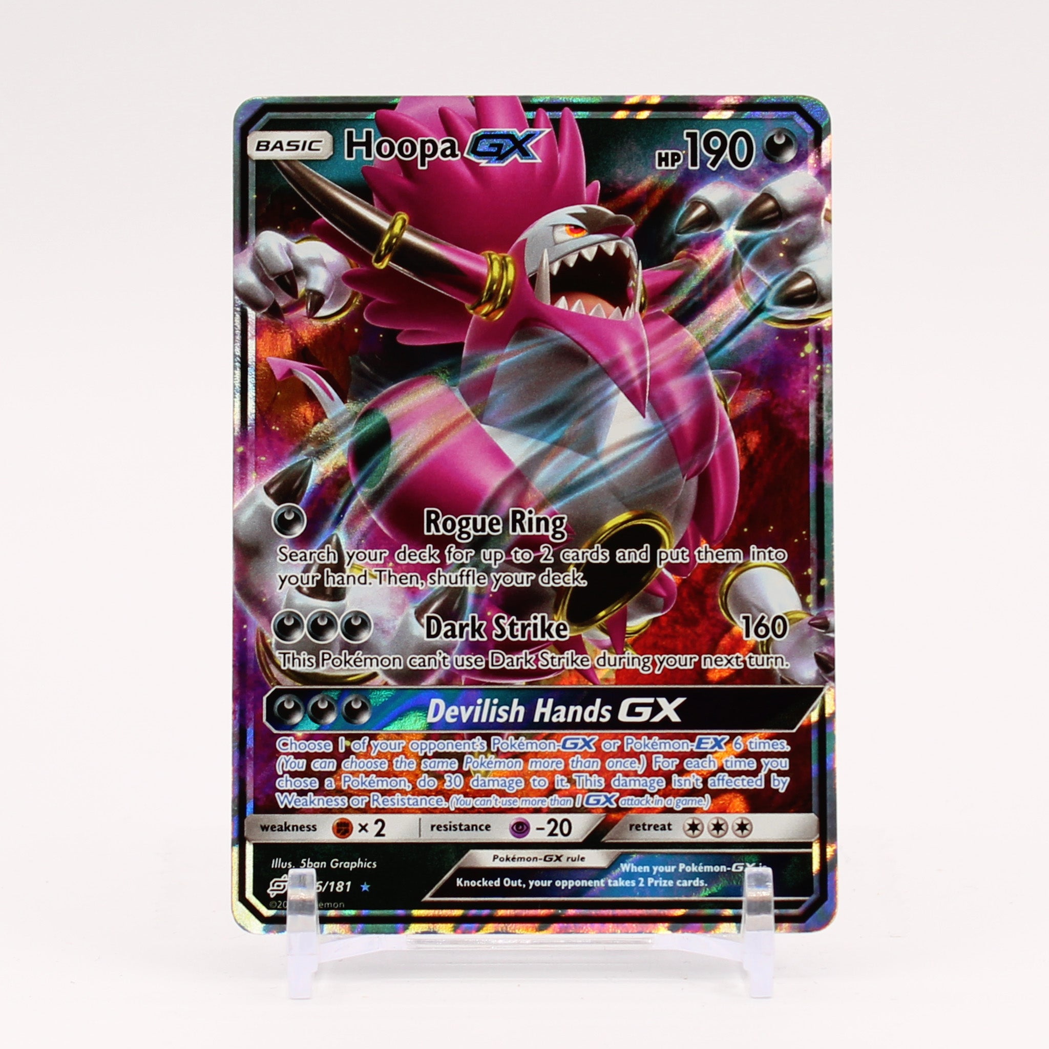 Hoopa GX - 96/181 Team Up Ultra Rare Pokemon - NM/MINT