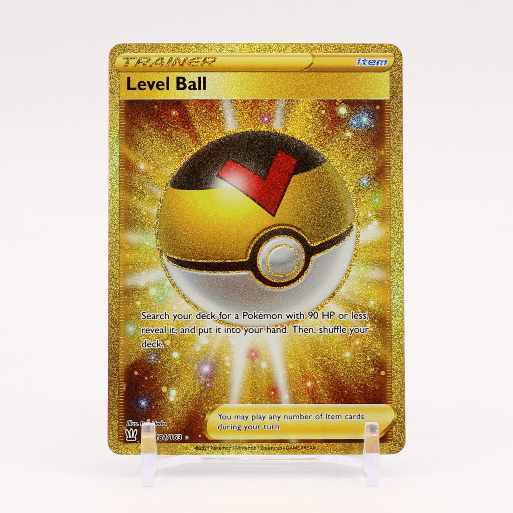 Level Ball - 181/163 Battle Styles Gol Trainer - NM/MINT
