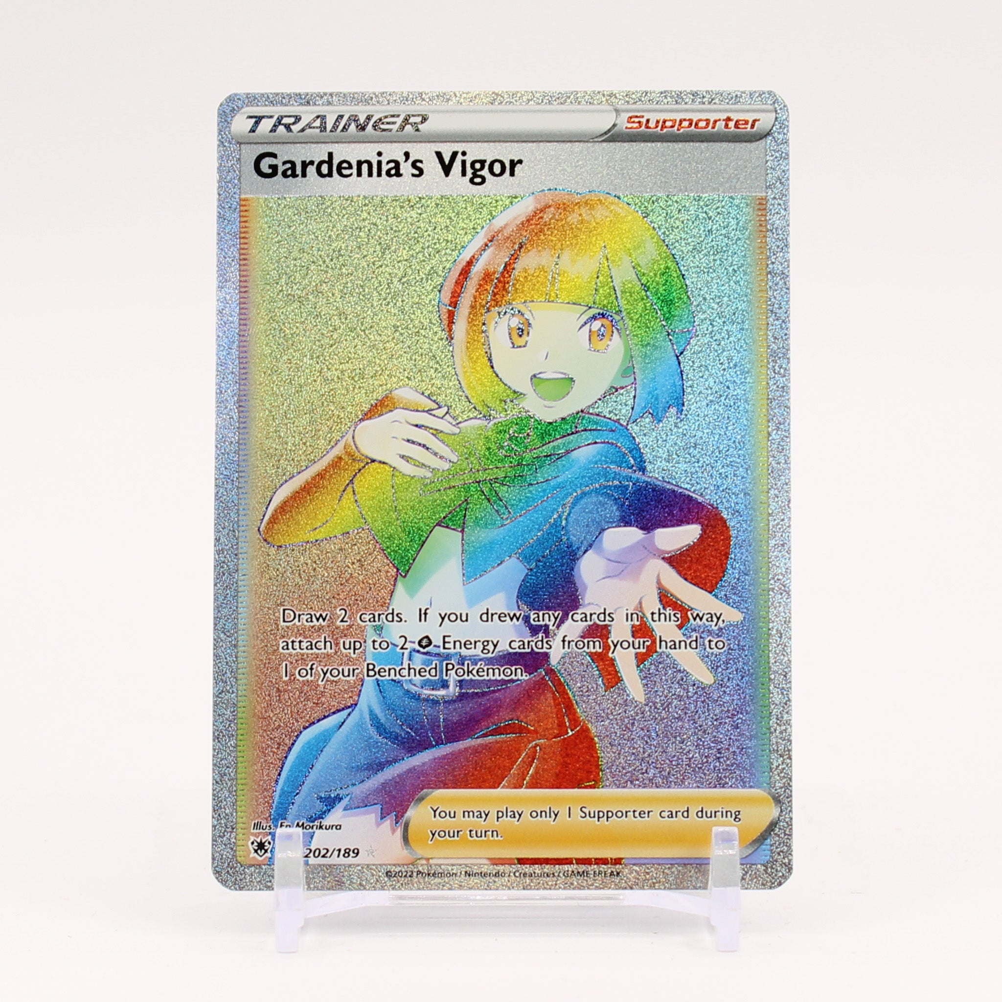 Gardenia's Vigor - 202/189 Astral Radiance Rainbow Trainer - NM/MINT