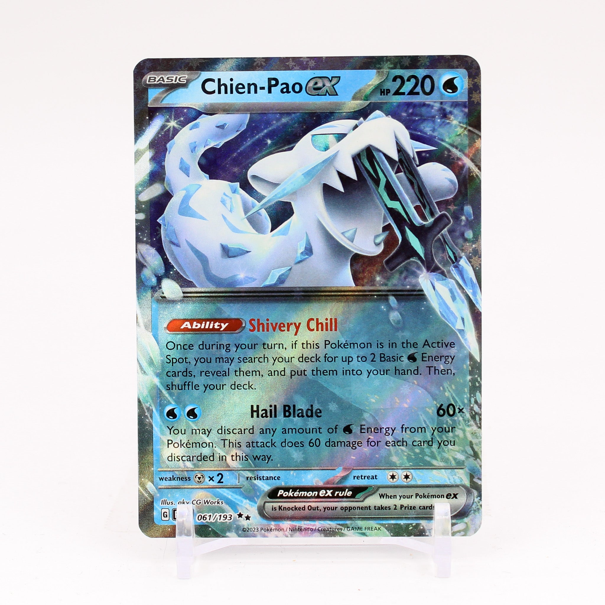 Chien-Pao ex - 061/193 Paldea Evolved Doble Rare Pokemon - NM/MINT