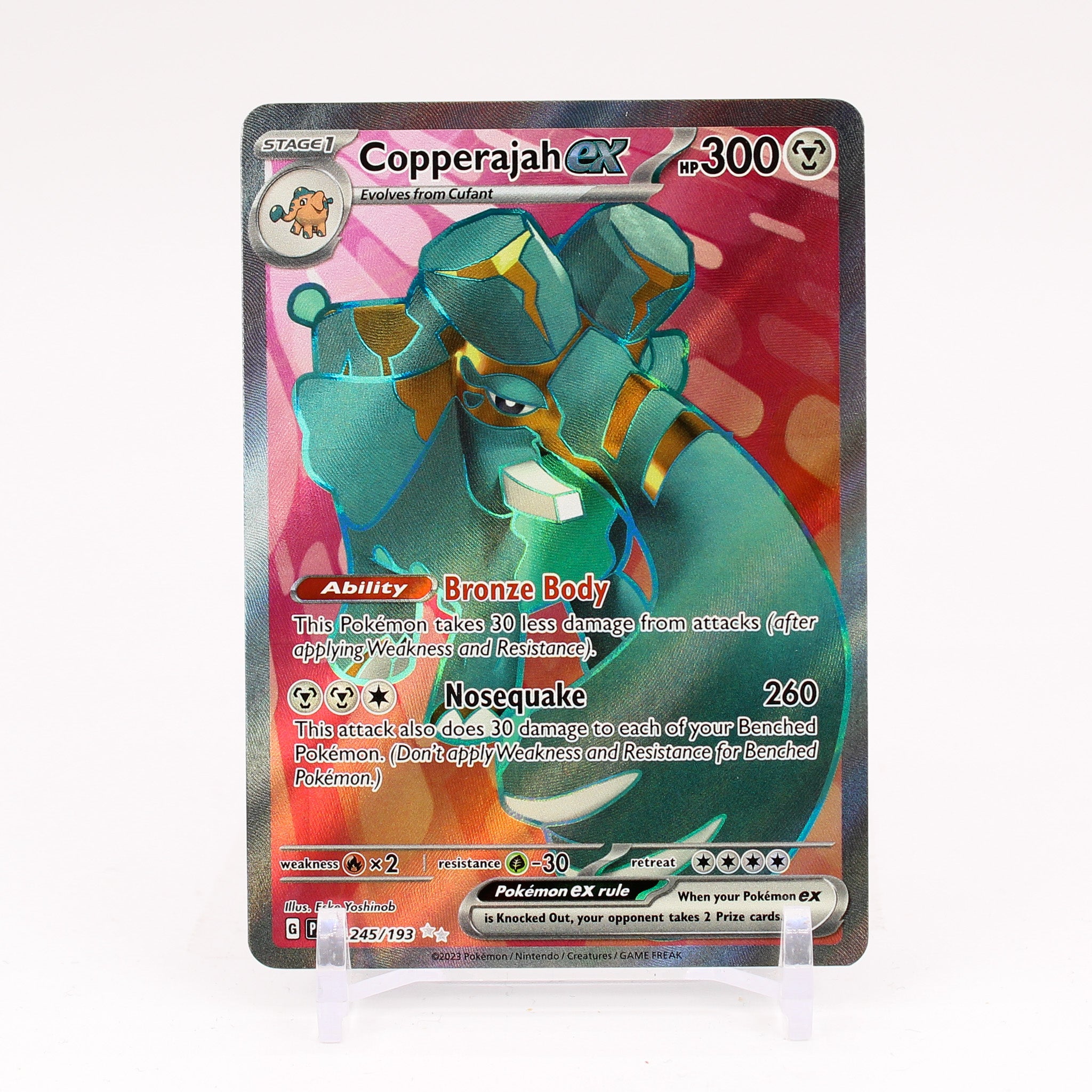 Copperajah ex - 245/193 Paldea Evolved FULL ART Pokemon - NM/MINT