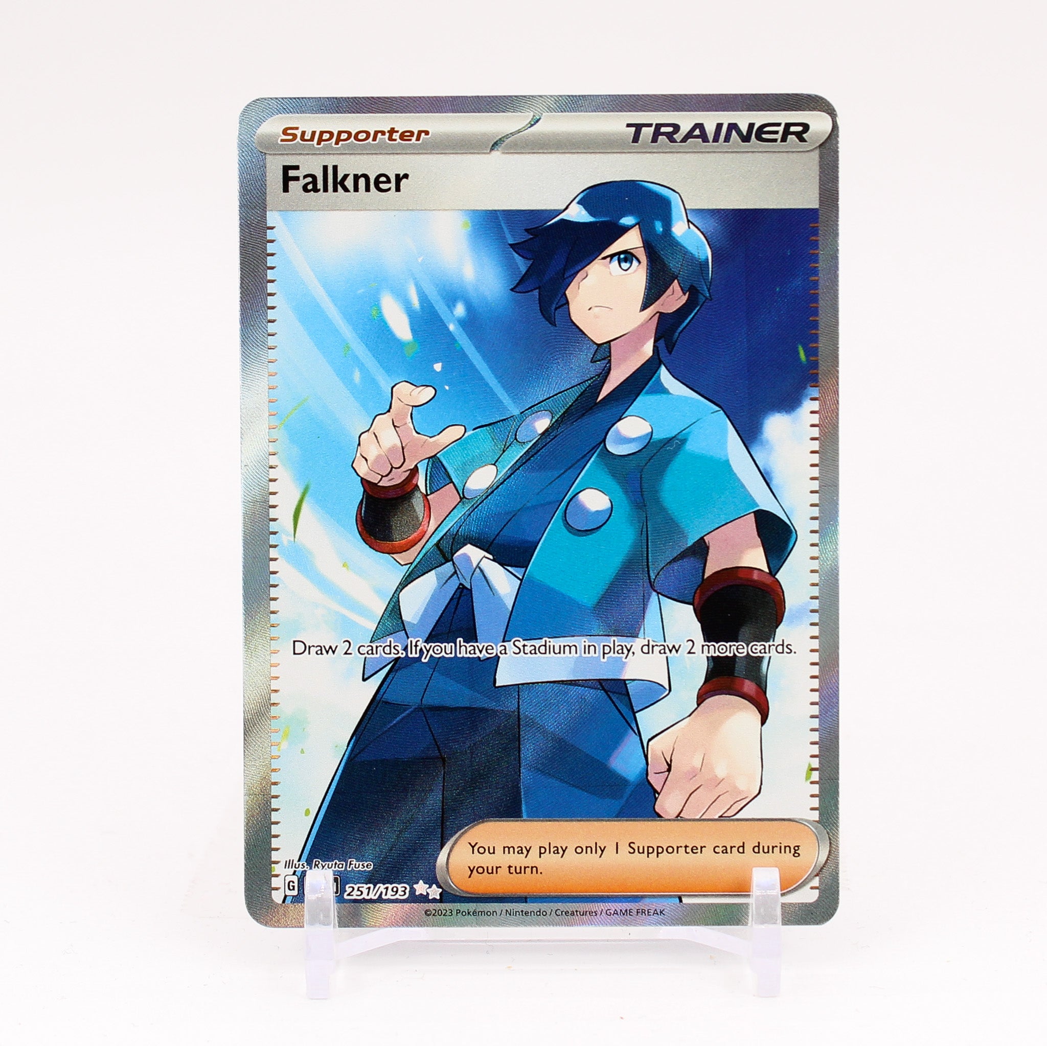 Falkner - 251/193 Paldea Evolved FULL ART Trainer - NM/MINT