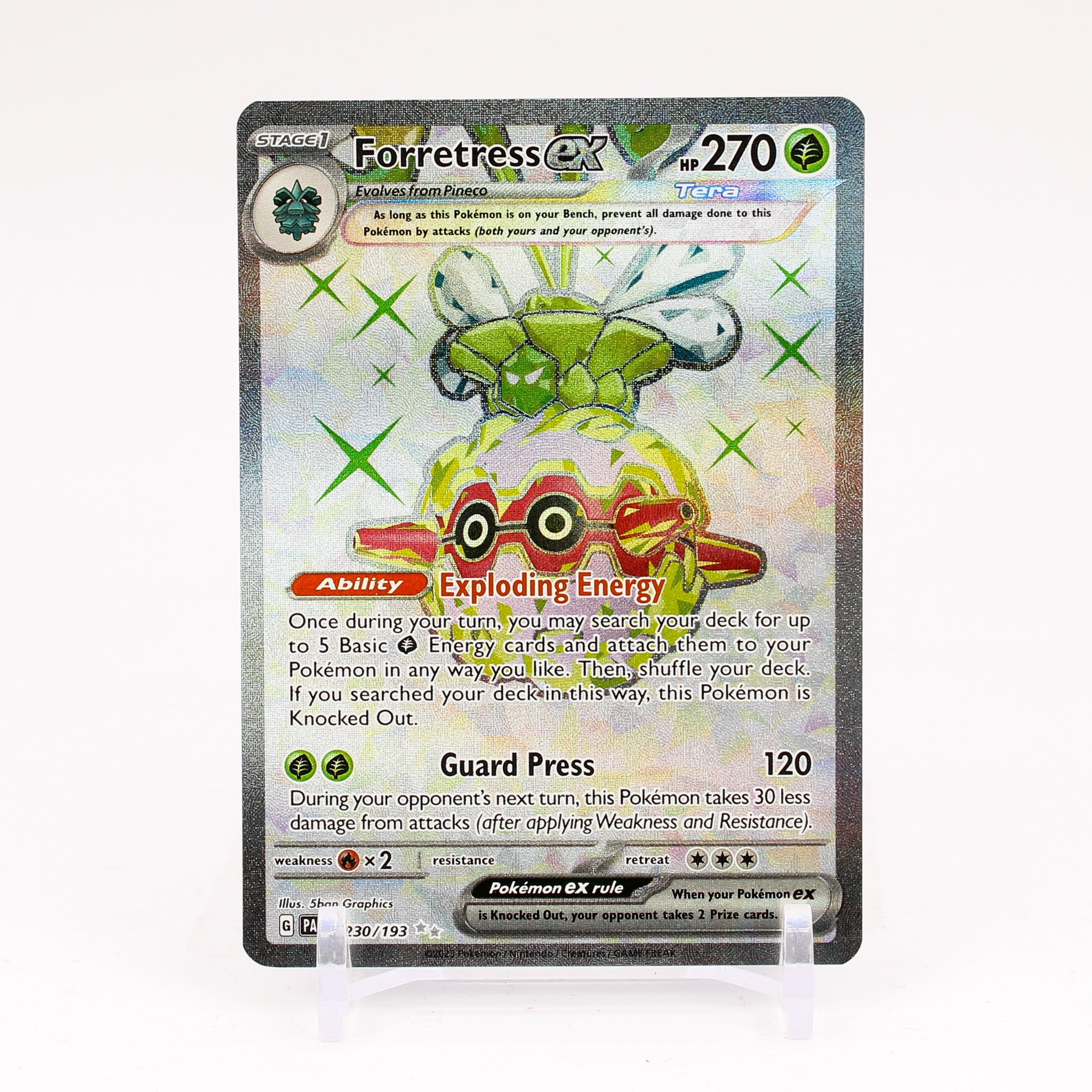 Forretress ex - 230/193 Paldea Evolved FULL ART Pokemon - NM/MINT