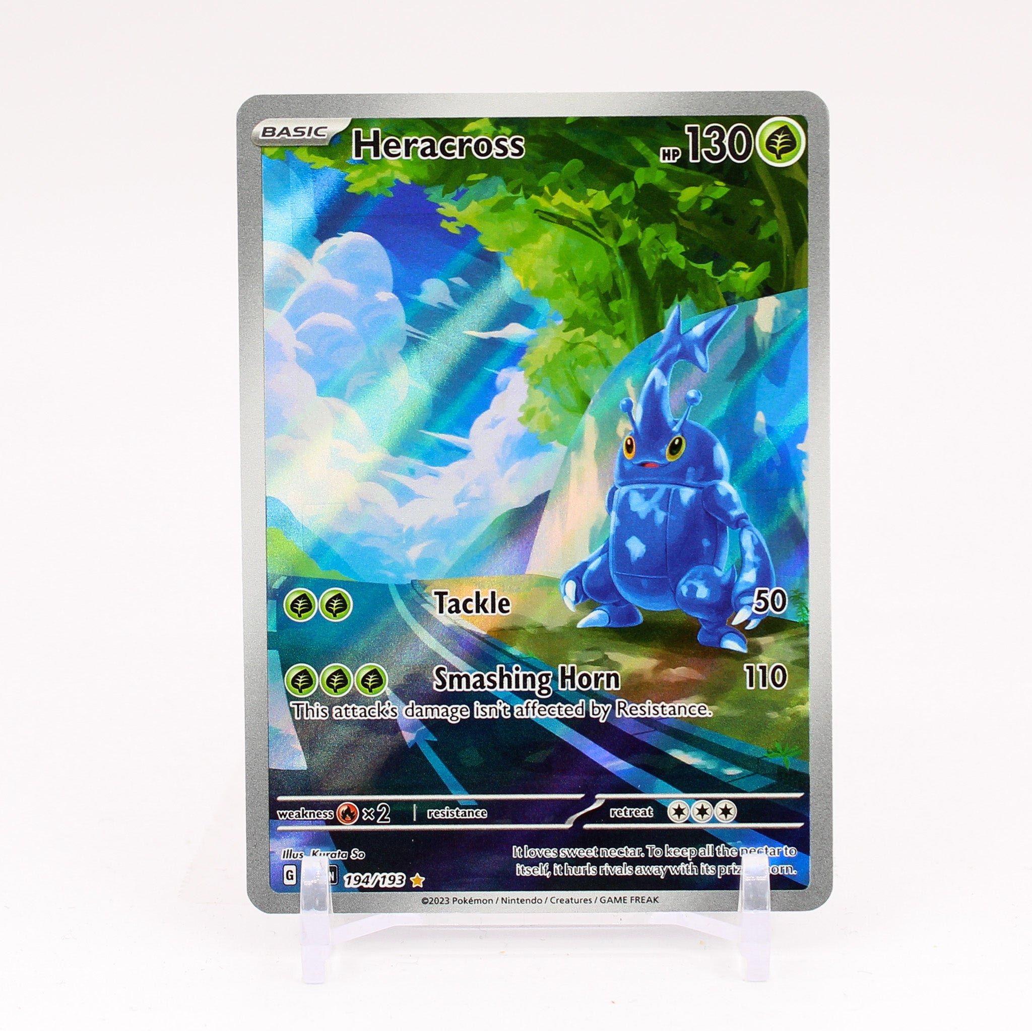 Heracross - 194/193 Paldea Evolved ILLUSTRATION RARE Pokemon - NM/MINT
