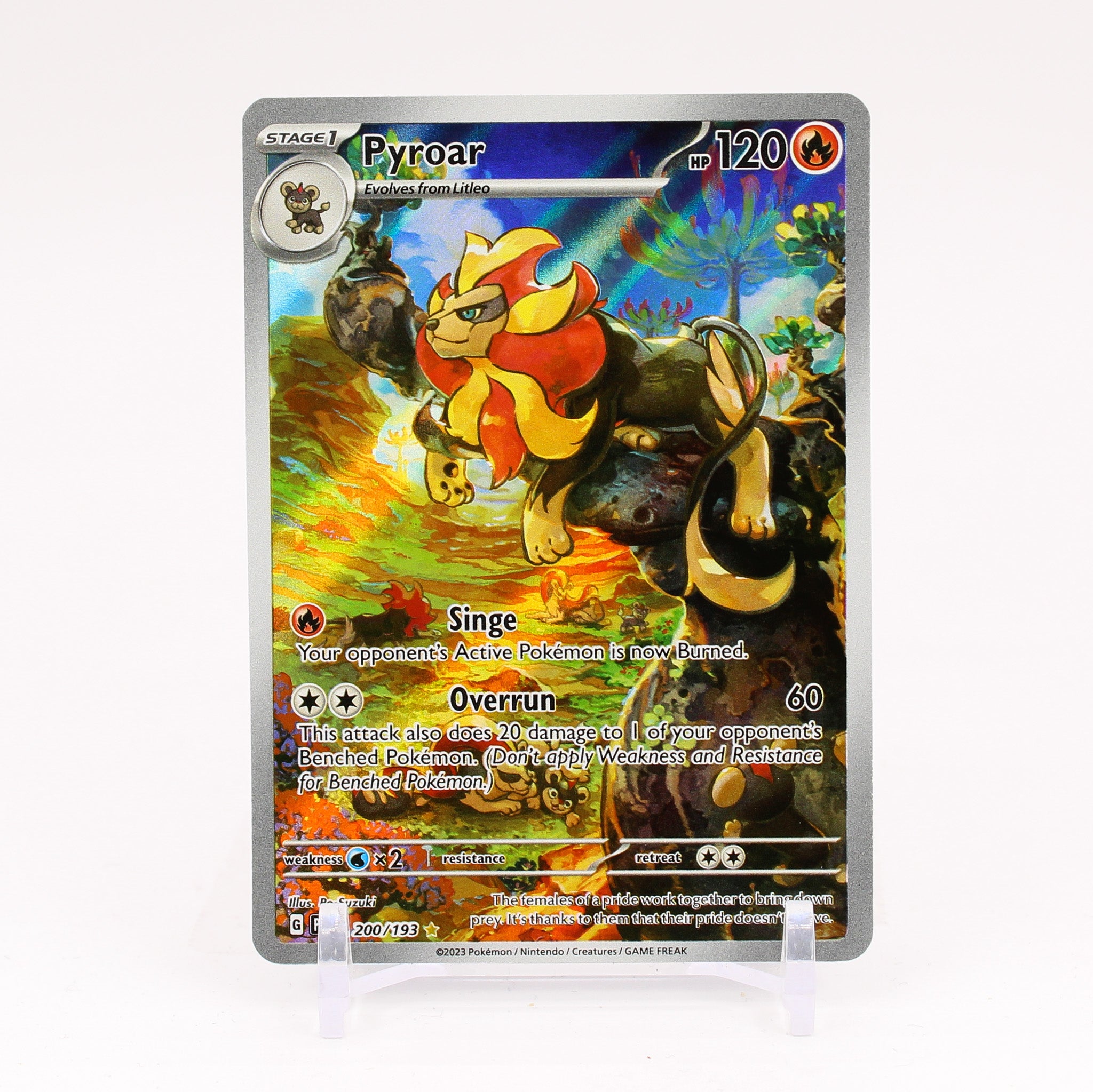 Pyroar - 200/193 Paldea Evolved Illustration Rare Pokemon - NM/MINT