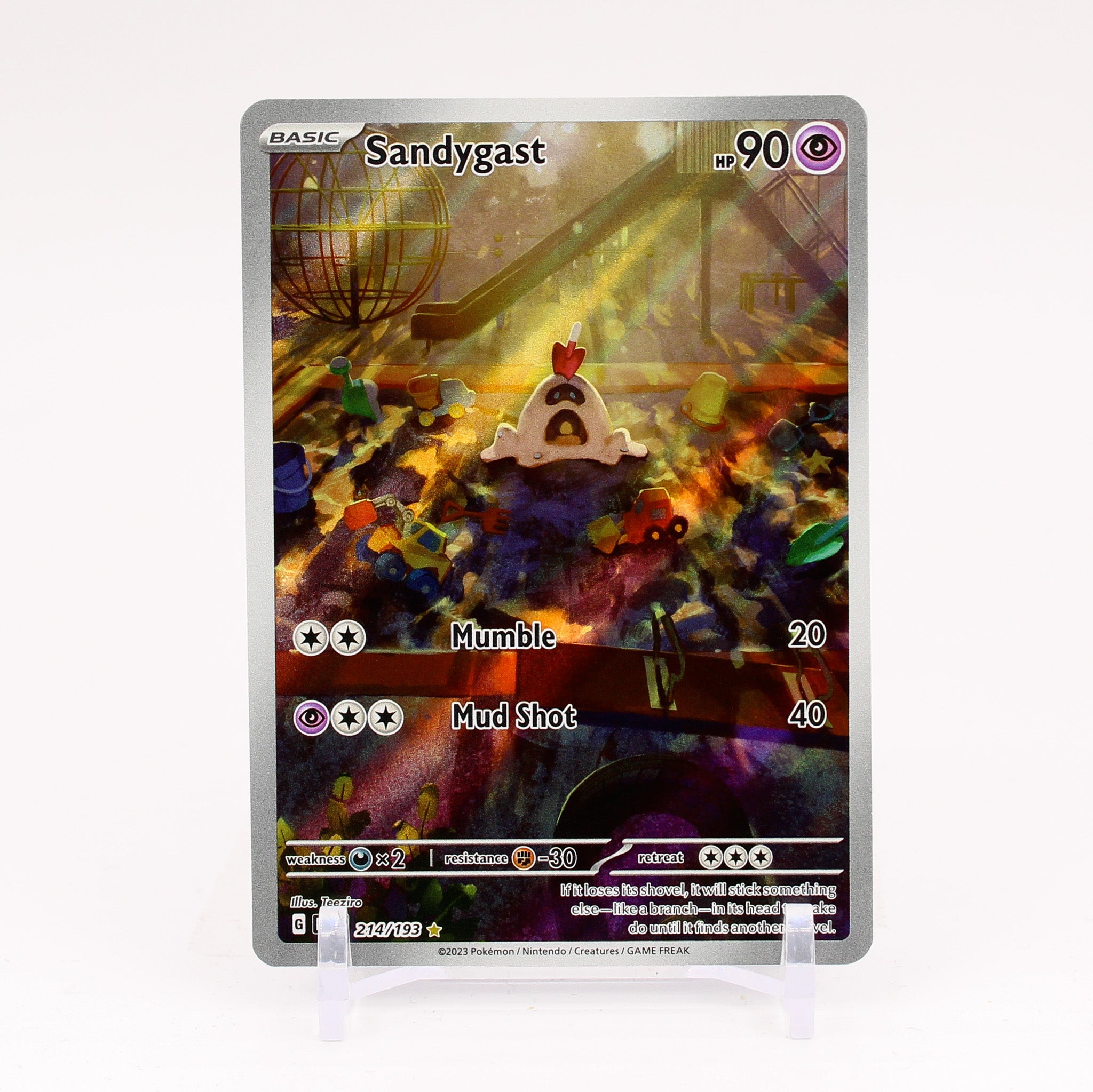 Sandygast - 214/193 Paldea Evolved ILLUSTRATION RARE Pokemon - NM/MINT