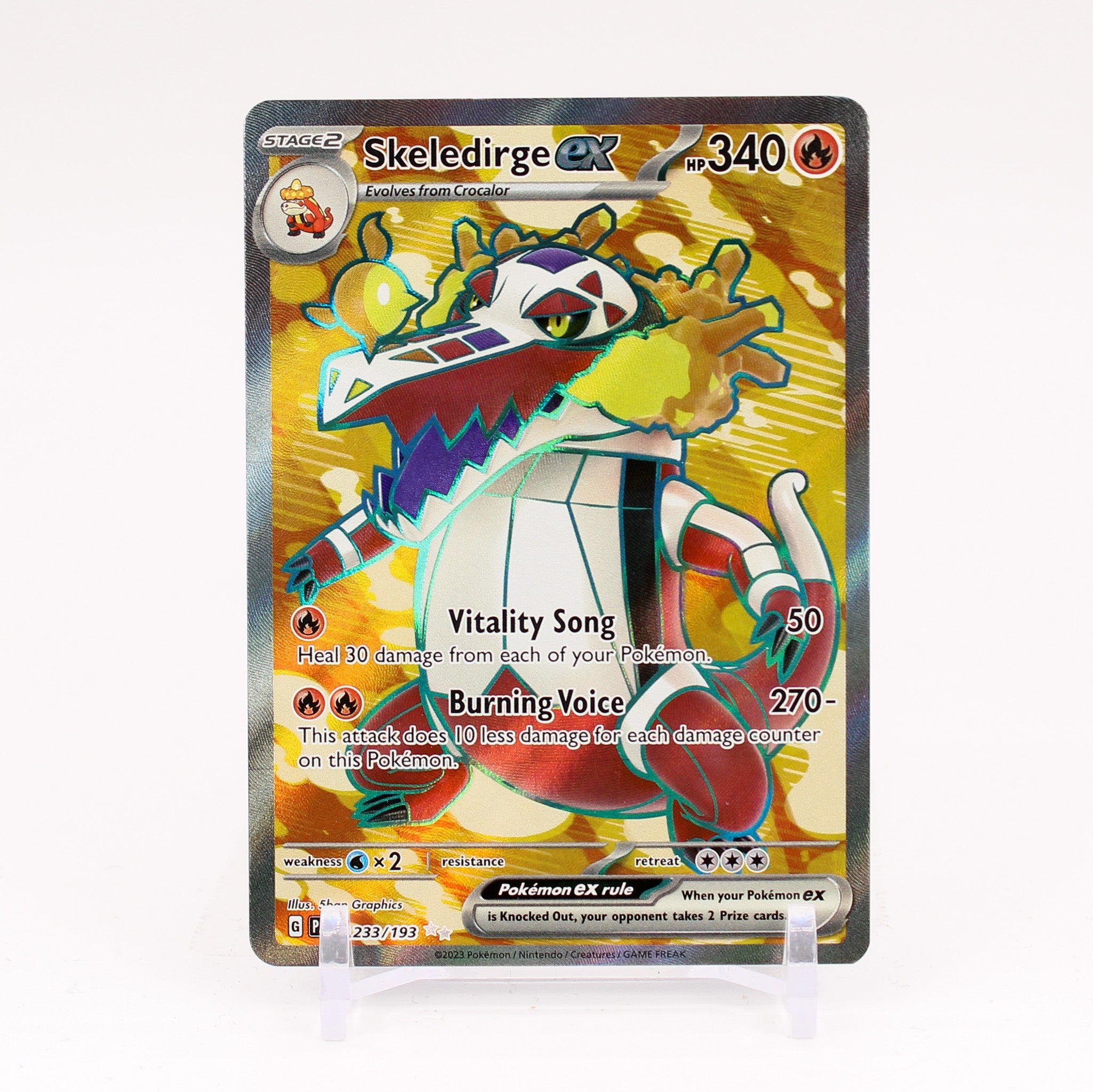 Skeledirge ex - 233/193 Paldea Evolved FULL ART Pokemon - NM/MINT