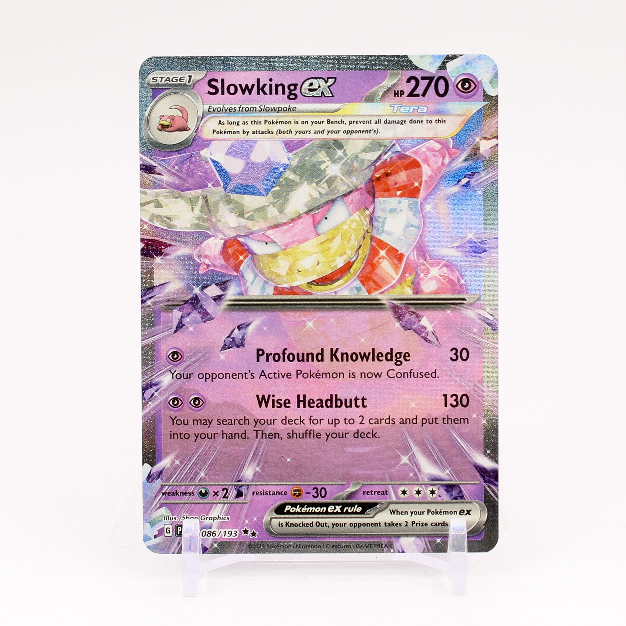 Slowking ex - 086/193 Paldea Evolved Doble Rare Pokemon - NM/MINT