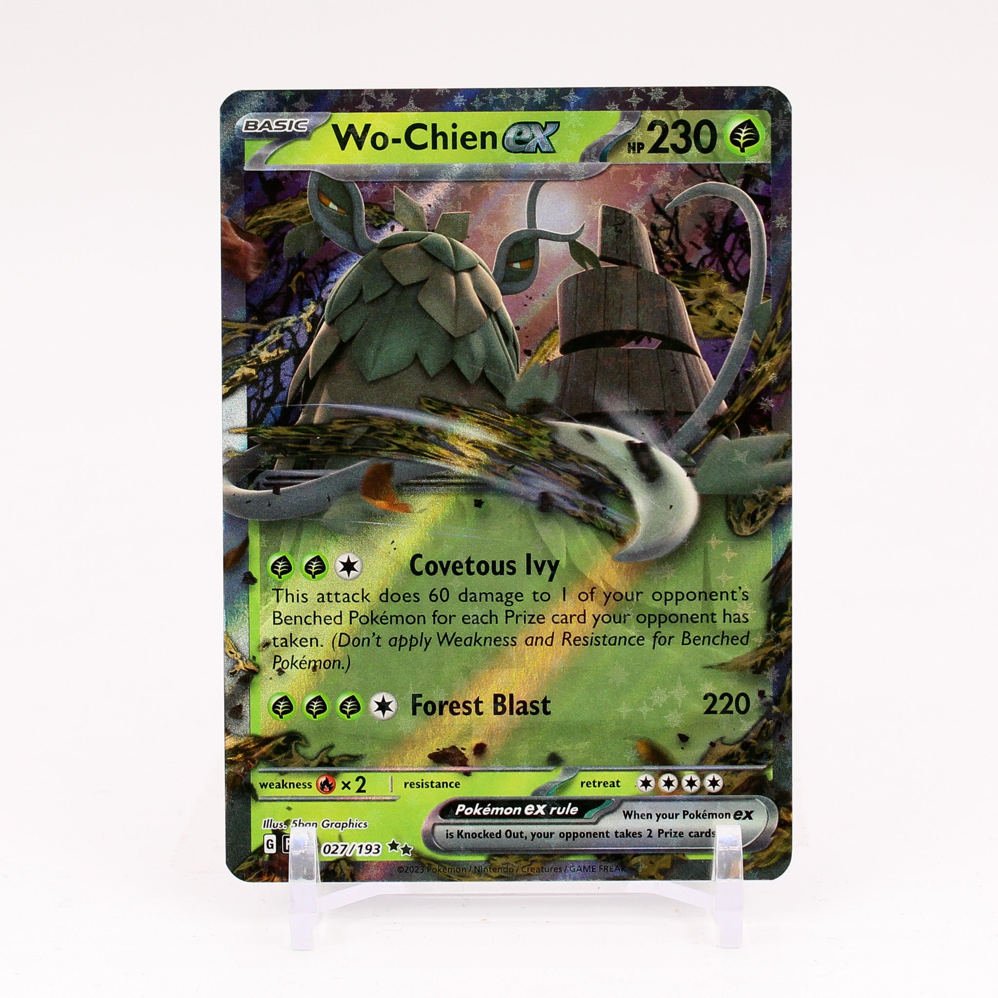 Wo-Chien ex - 027/193 Paldea Evolved Doble Rare Pokemon - NM/MINT