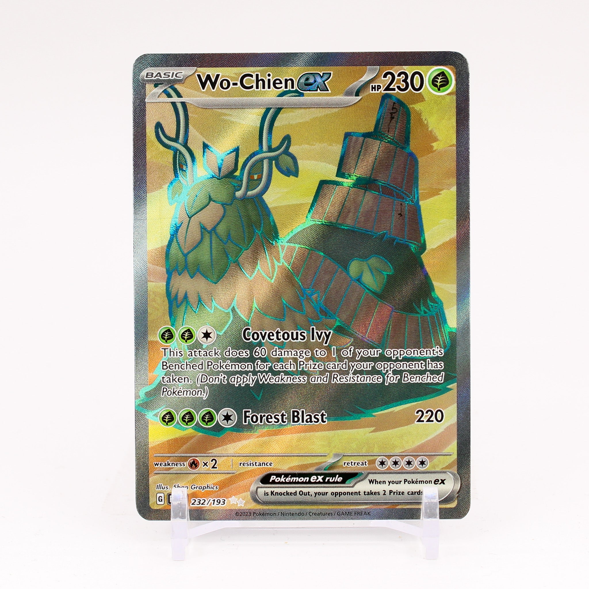 Wo-Chien ex - 232/193 Paldea Evolved FULL ART Pokemon - NM/MINT