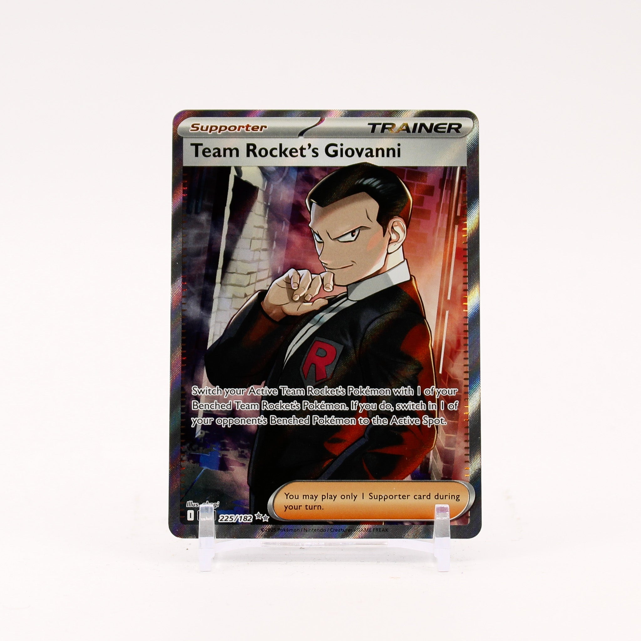 Team Rocket's Giovanni - 225/182 Destined Rivals Full Art Trainer - NM/MINT