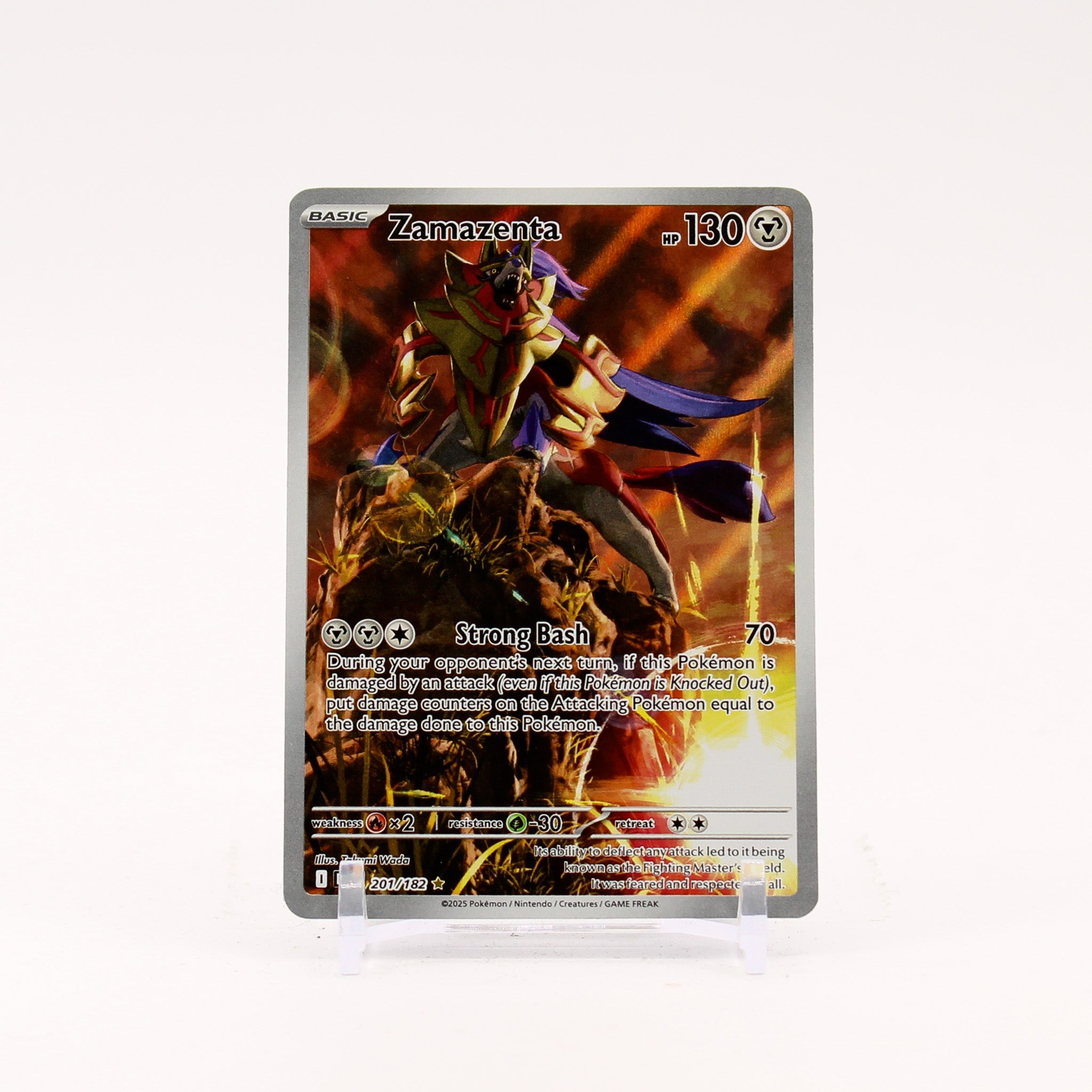 Zamazenta - 201/182 Destined Rivals Illustration Rare Pokemon - NM/MINT