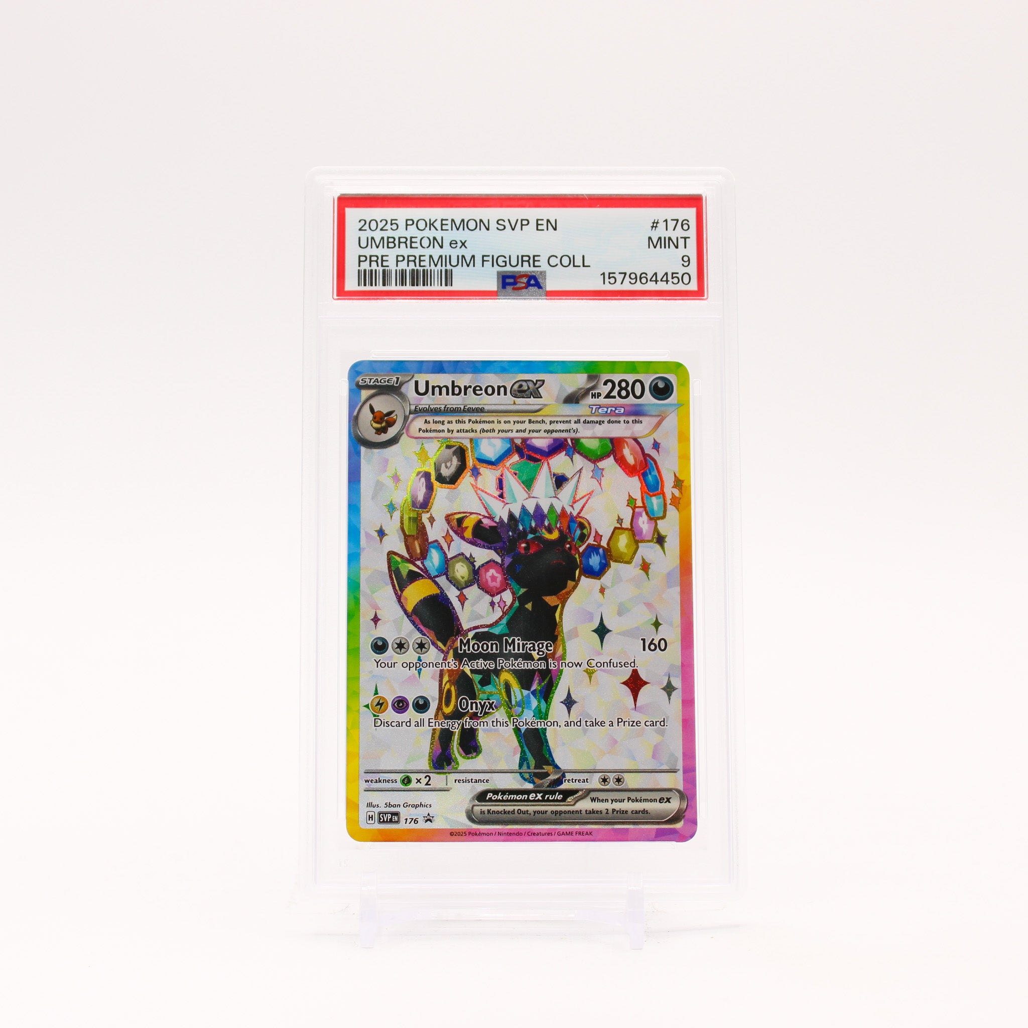 Umbreon EX - SVP176 PSA 9 Scarlet & Violet Full Art Promo Pokemon - MINT