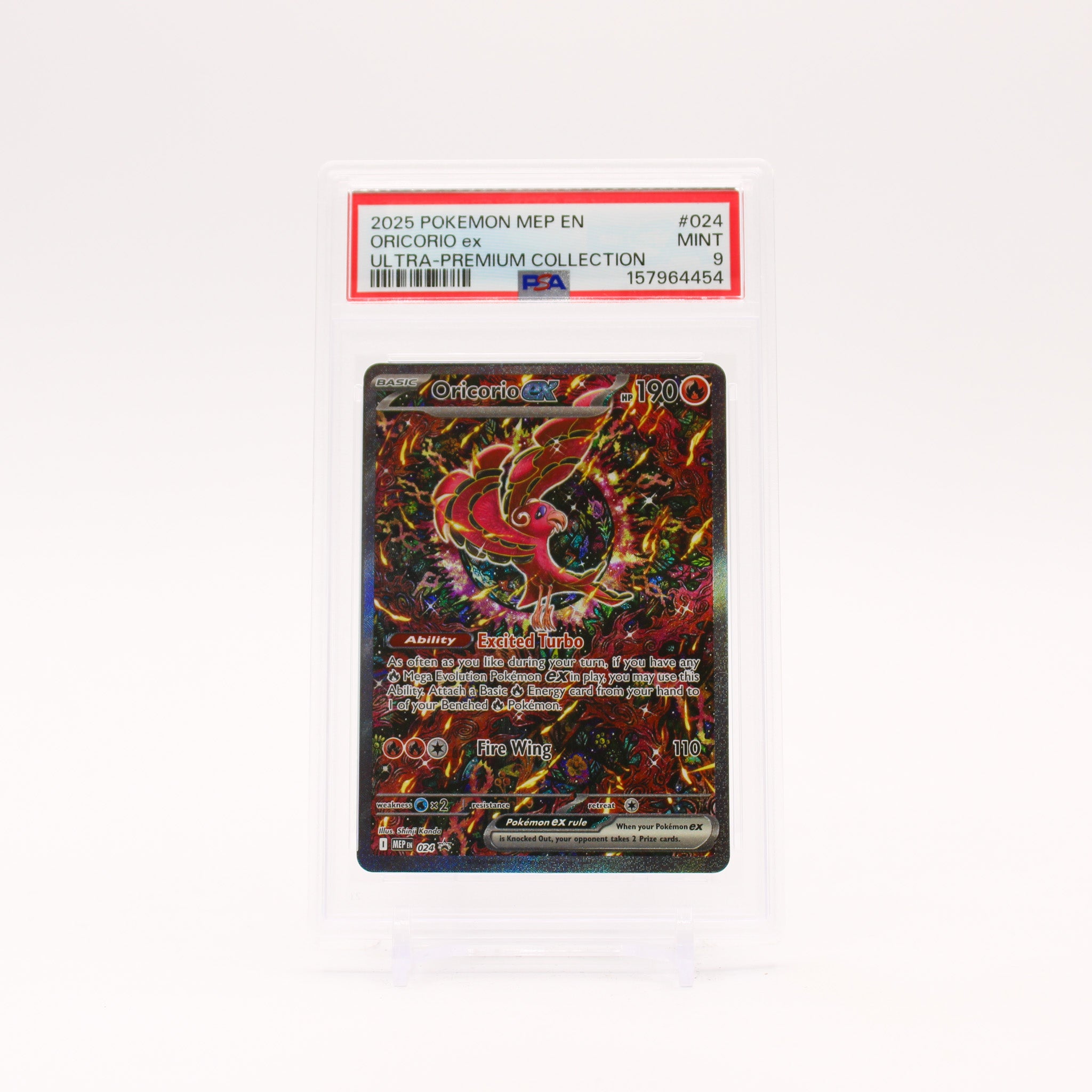 Oricorio EX - MEP024 PSA 9 Mega Evolution UPC Promo Pokemon - MINT