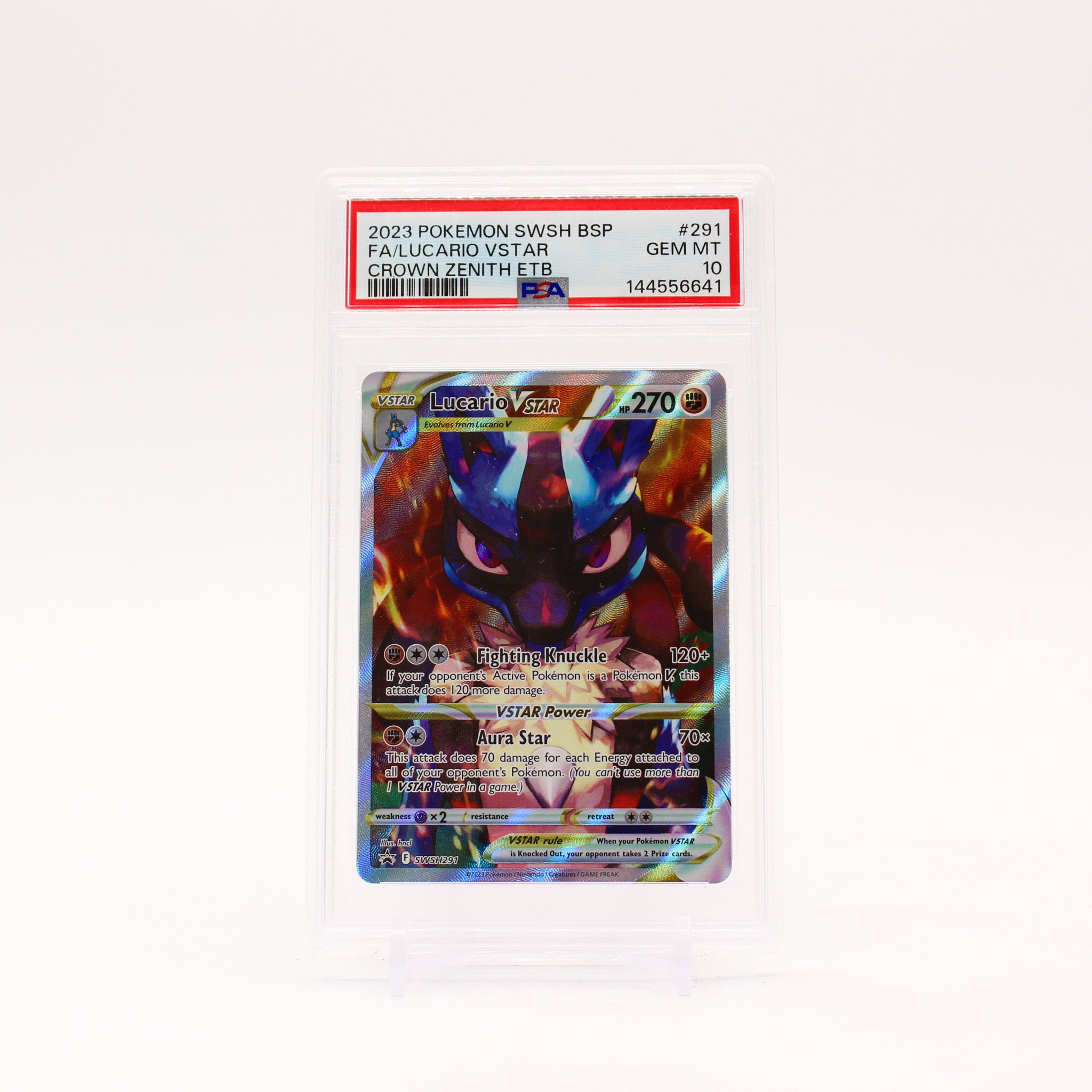 Lucario Vstar - SWSH291 PSA 10 Crown Zenith ETB Promo Pokemon - GEM MINT