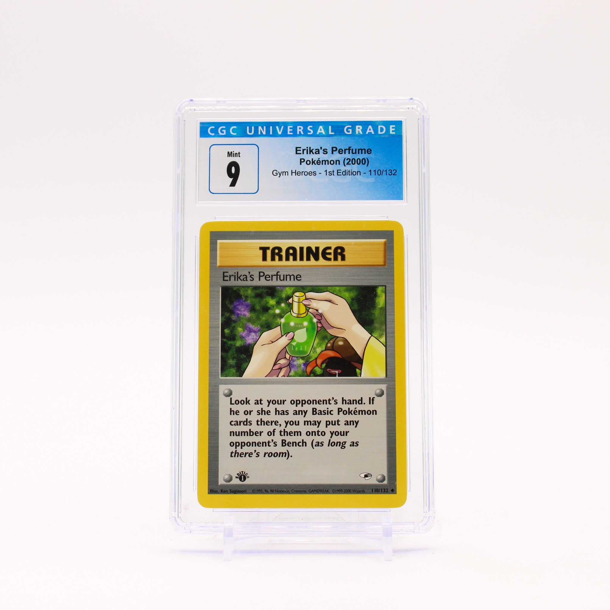 Erika's Perfume - 110/132 CGC 9 Gym Heroes 1st Edition Pokemon - MINT