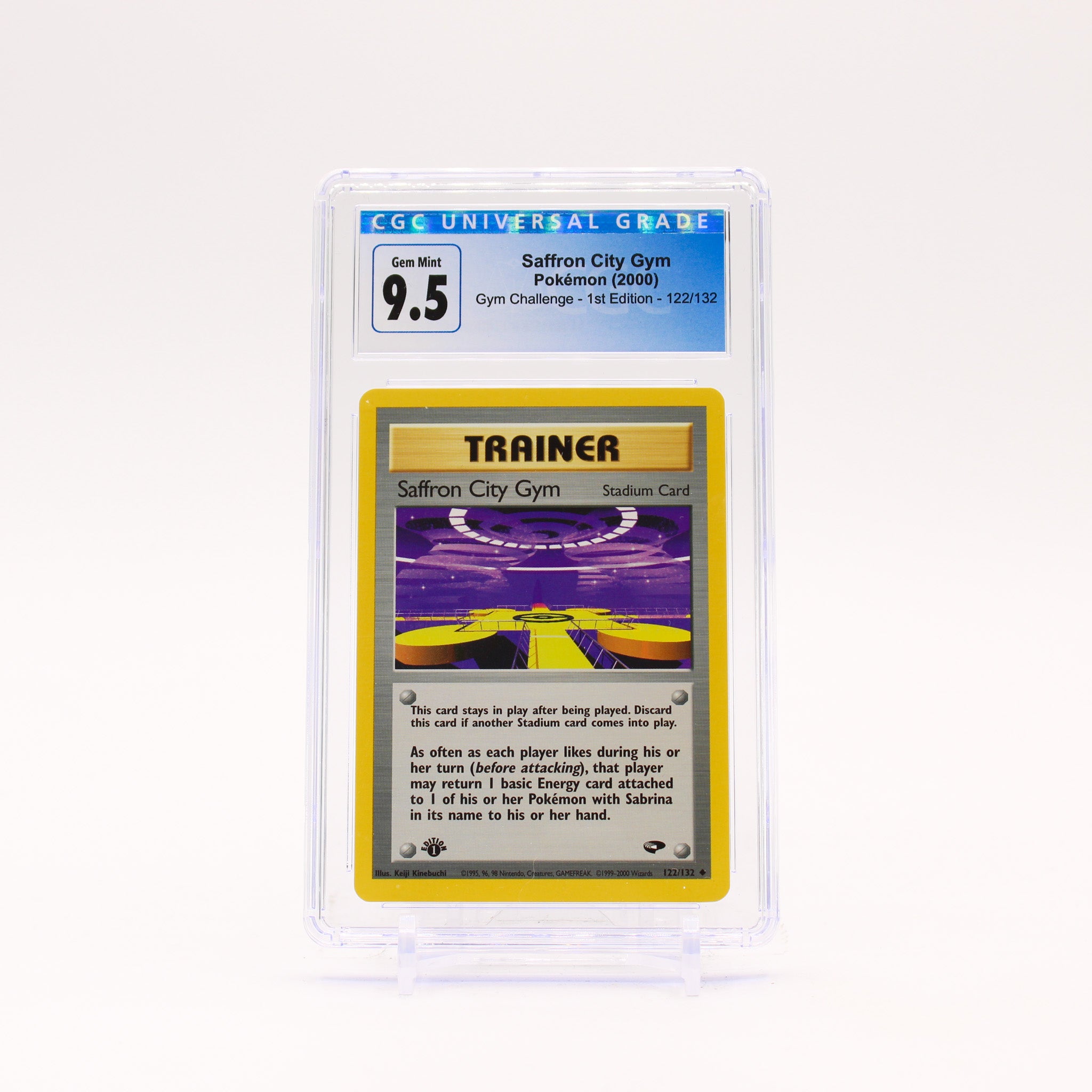 Saffron City Gym - 122/132 CGC 9.5 Gym Challenge 1st Edition Trainer - GEM MINT