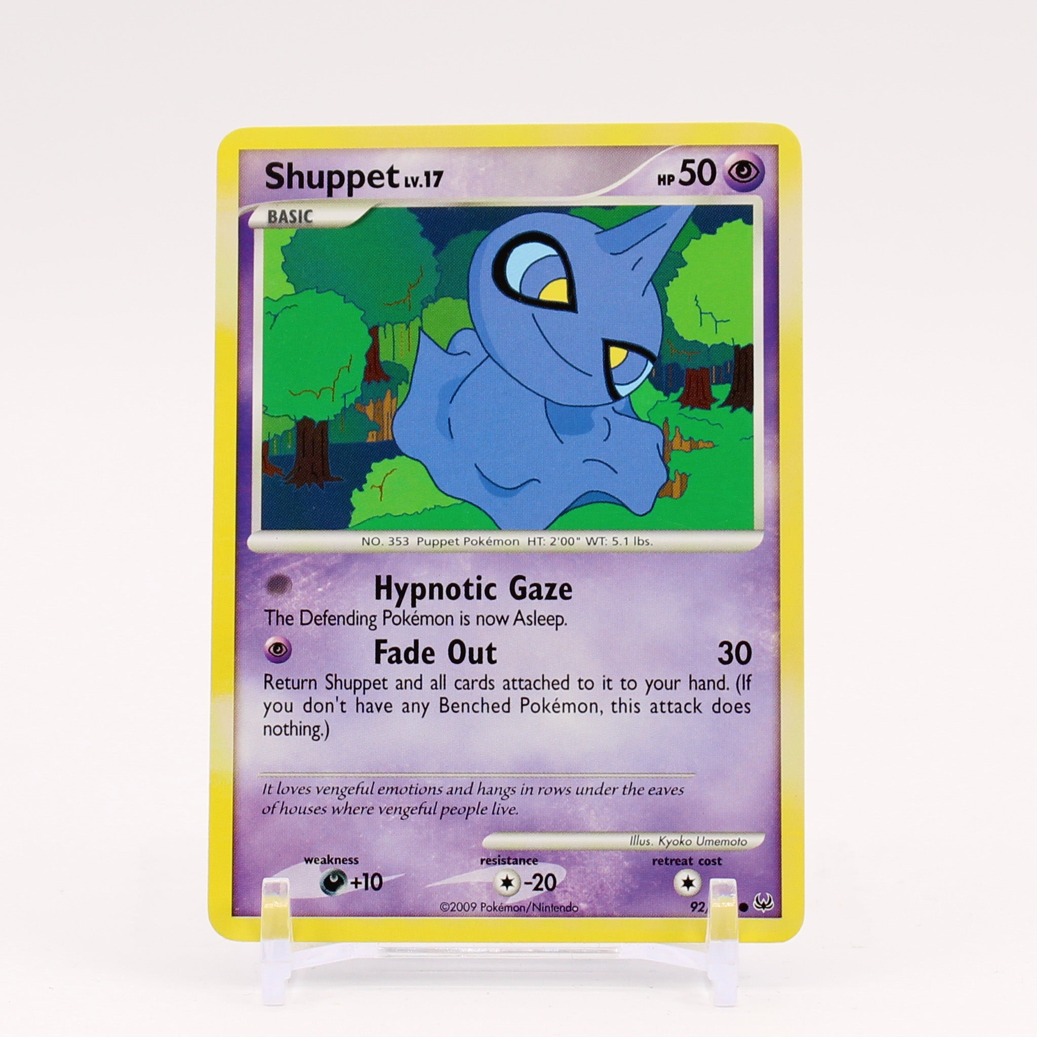 Shuppet - 92/127 Platinum Pokemon - NM