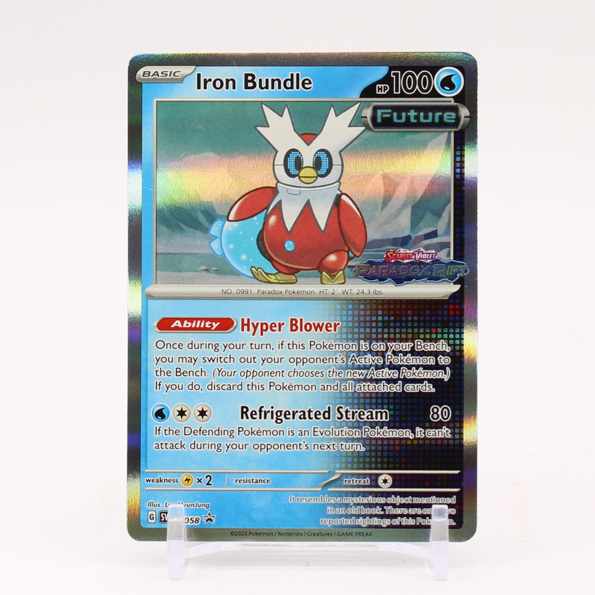 Iron Bundle - SVP058 Paradox Rift Prerelease Promo Holo Pokemon - NM/MINT