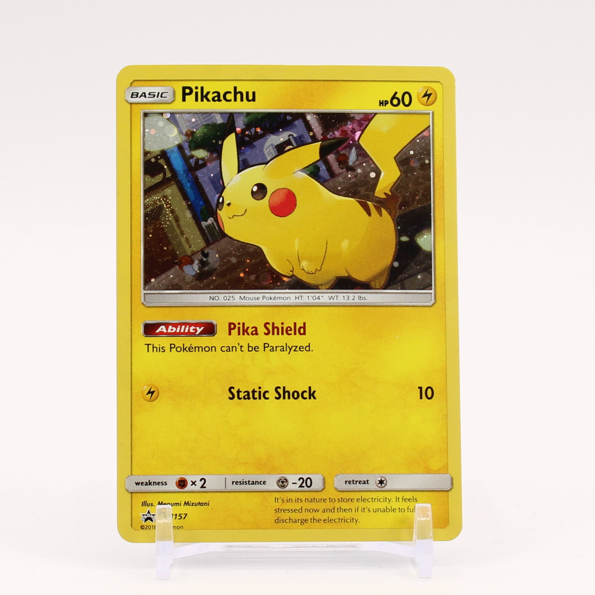Pikachu - SM157 Black Star Promo Cosmos Holo Pokemon - NM/MINT